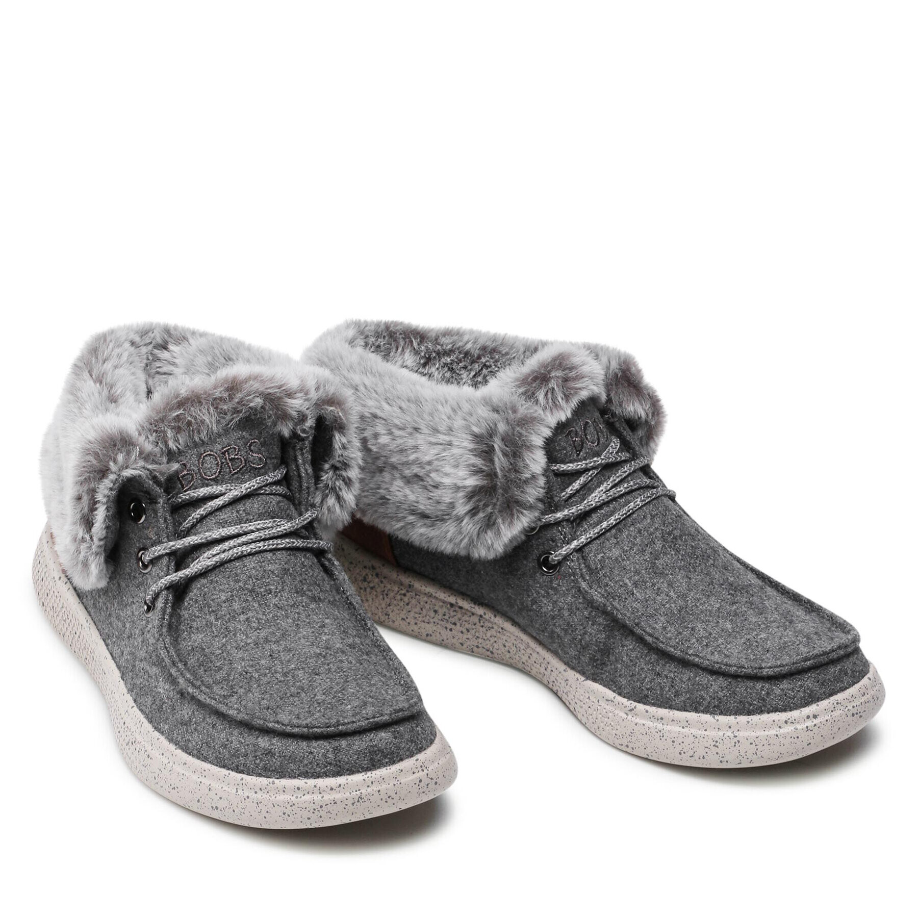 Skechers Боти Cotton Tails 113446/GRY Сив - Pepit.bg