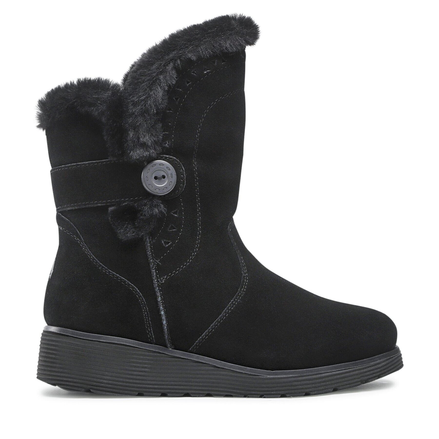 Skechers Боти Cozy Peak 49811/BLK Черен - Pepit.bg