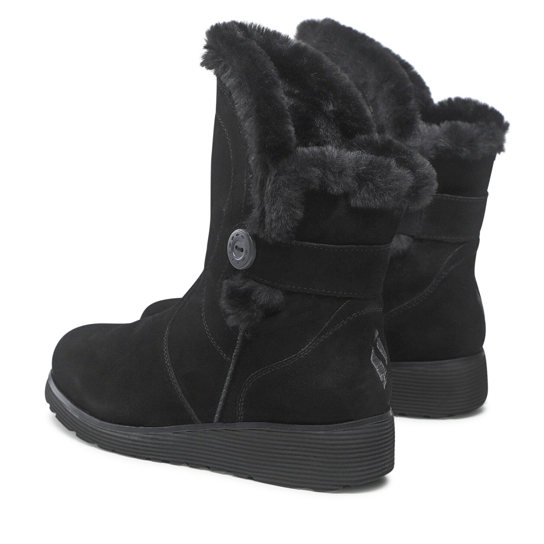 Skechers Боти Cozy Peak 49811/BLK Черен - Pepit.bg
