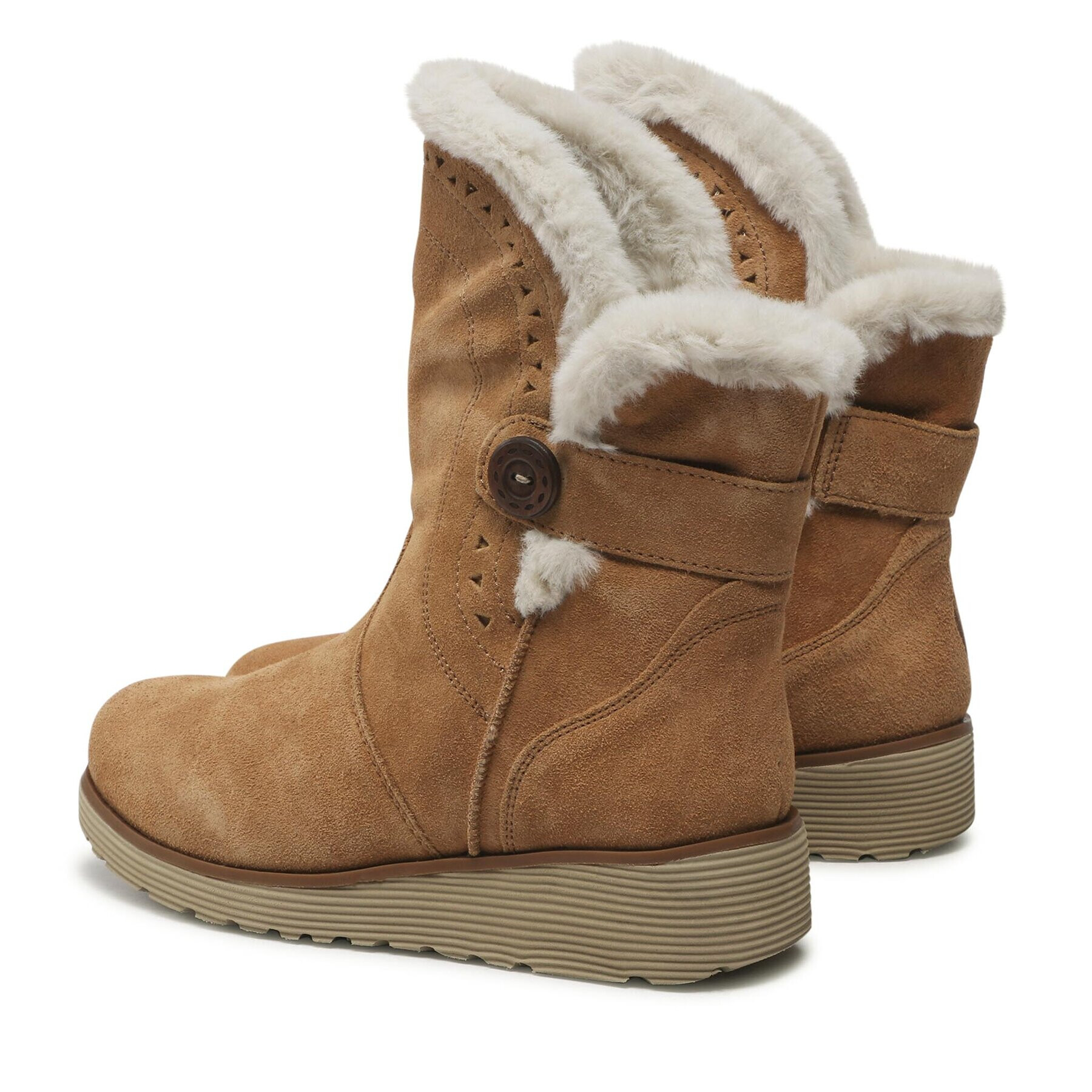 Skechers Боти Cozy Peak 49811/TAN Кафяв - Pepit.bg