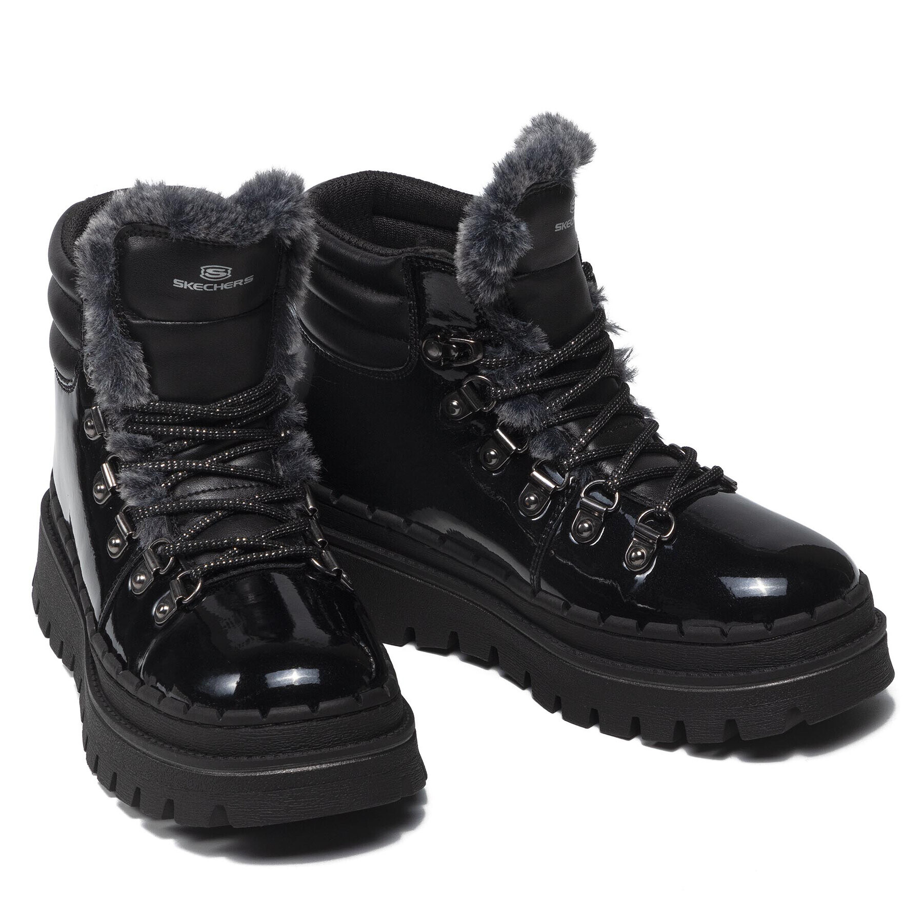 Skechers Боти Cozy Retro 167071/BPT Черен - Pepit.bg