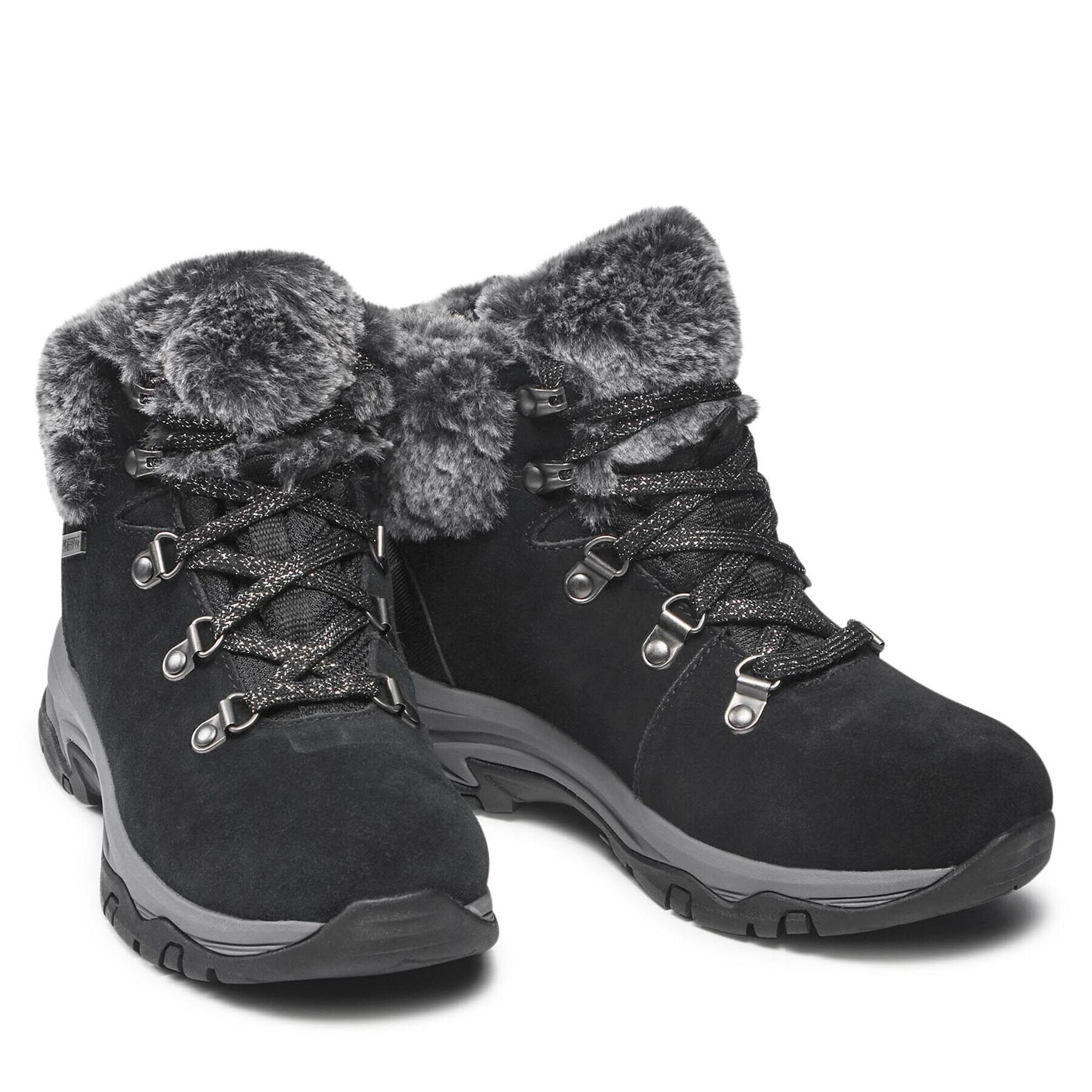 Skechers Боти Falls Finest 167178/BLK Черен - Pepit.bg