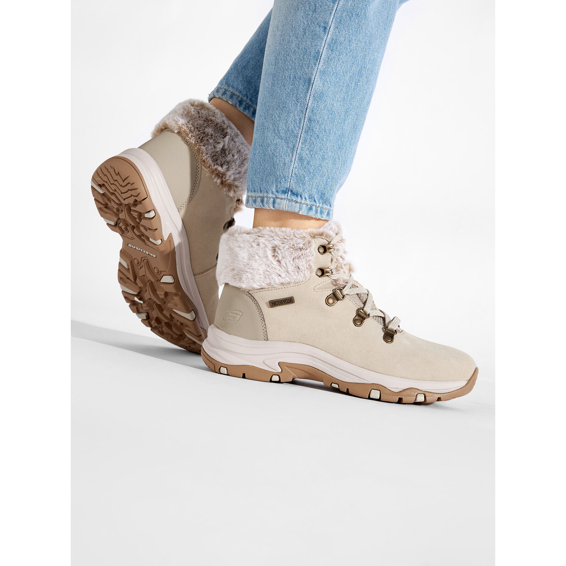 Skechers Боти Falls Finest 167178/NAT Бежов - Pepit.bg