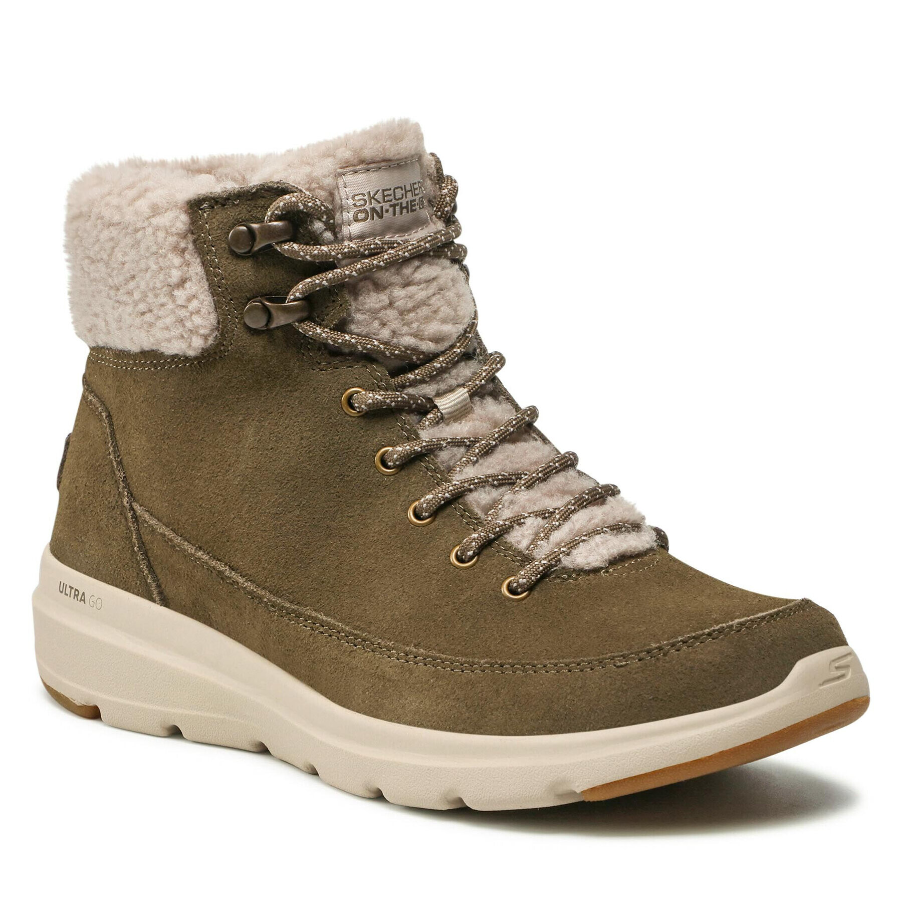 Skechers Боти Glacial Ultra 16677/OLV Зелен - Pepit.bg