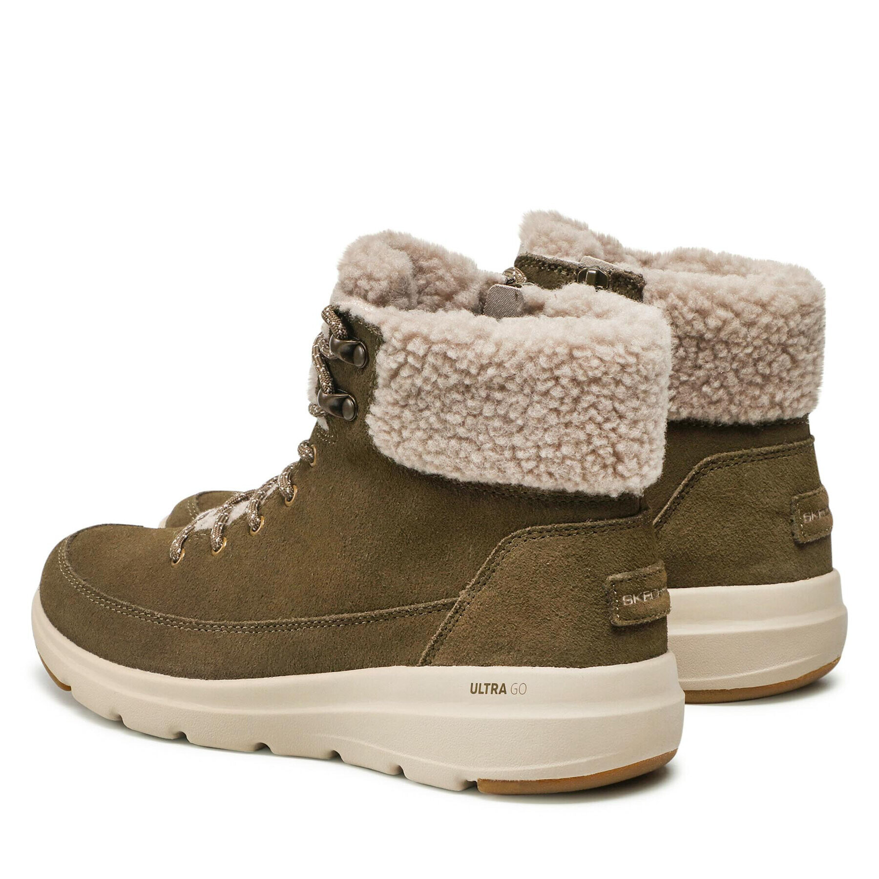Skechers Боти Glacial Ultra 16677/OLV Зелен - Pepit.bg
