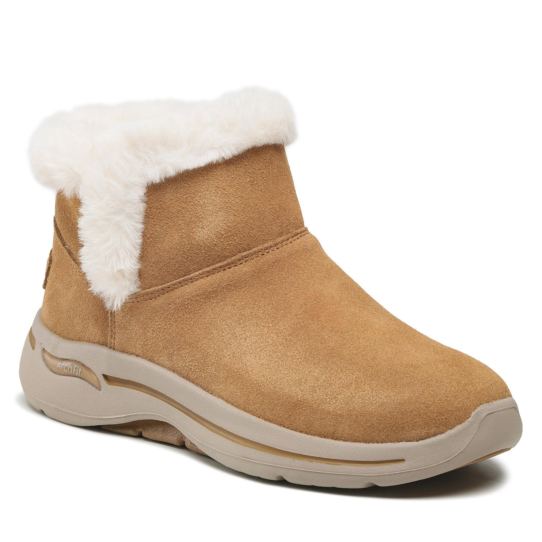 Skechers Боти Go Walk Arch Fit 144400/CSNT Бежов - Pepit.bg