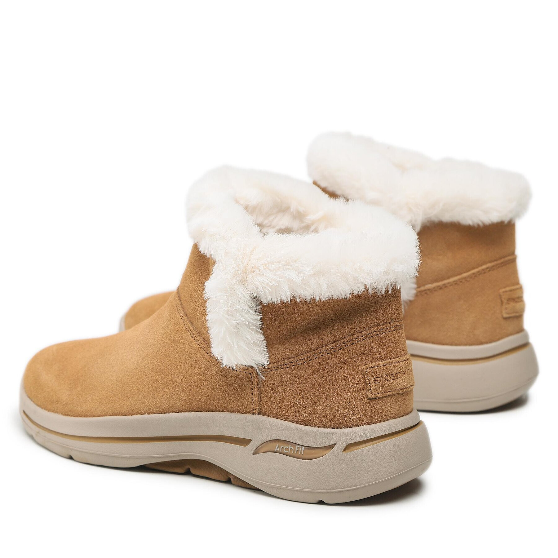 Skechers Боти Go Walk Arch Fit 144400/CSNT Бежов - Pepit.bg