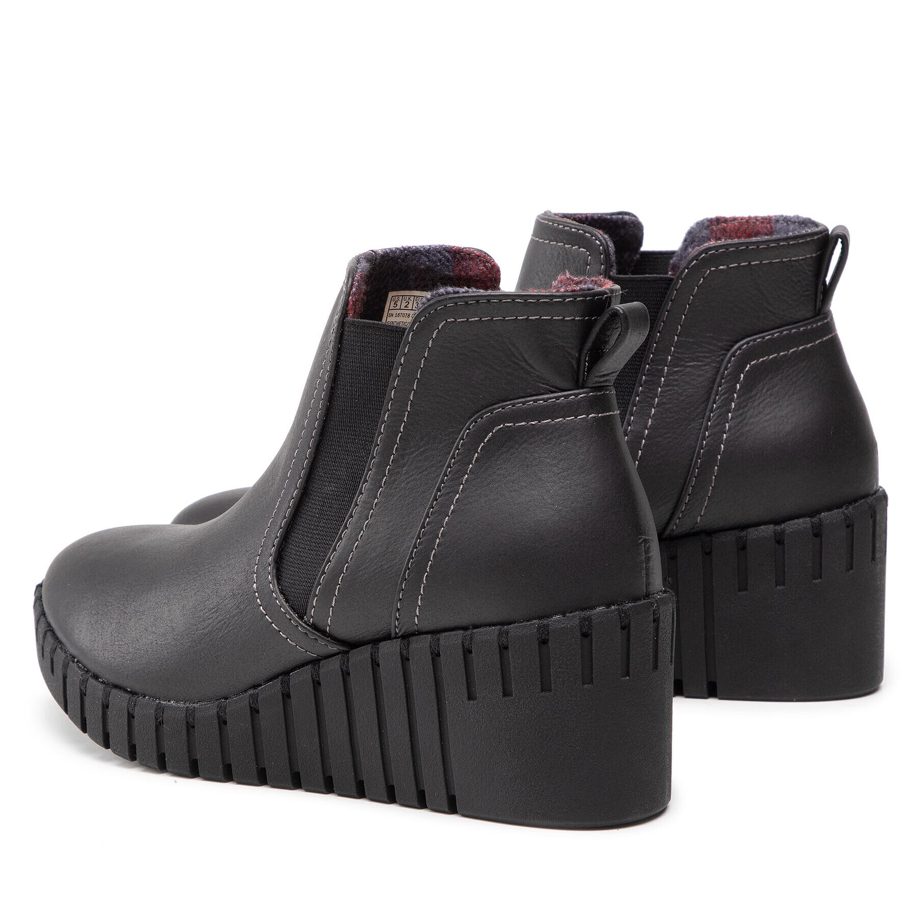 Skechers Боти Mid-Day 167078/BBK Черен - Pepit.bg
