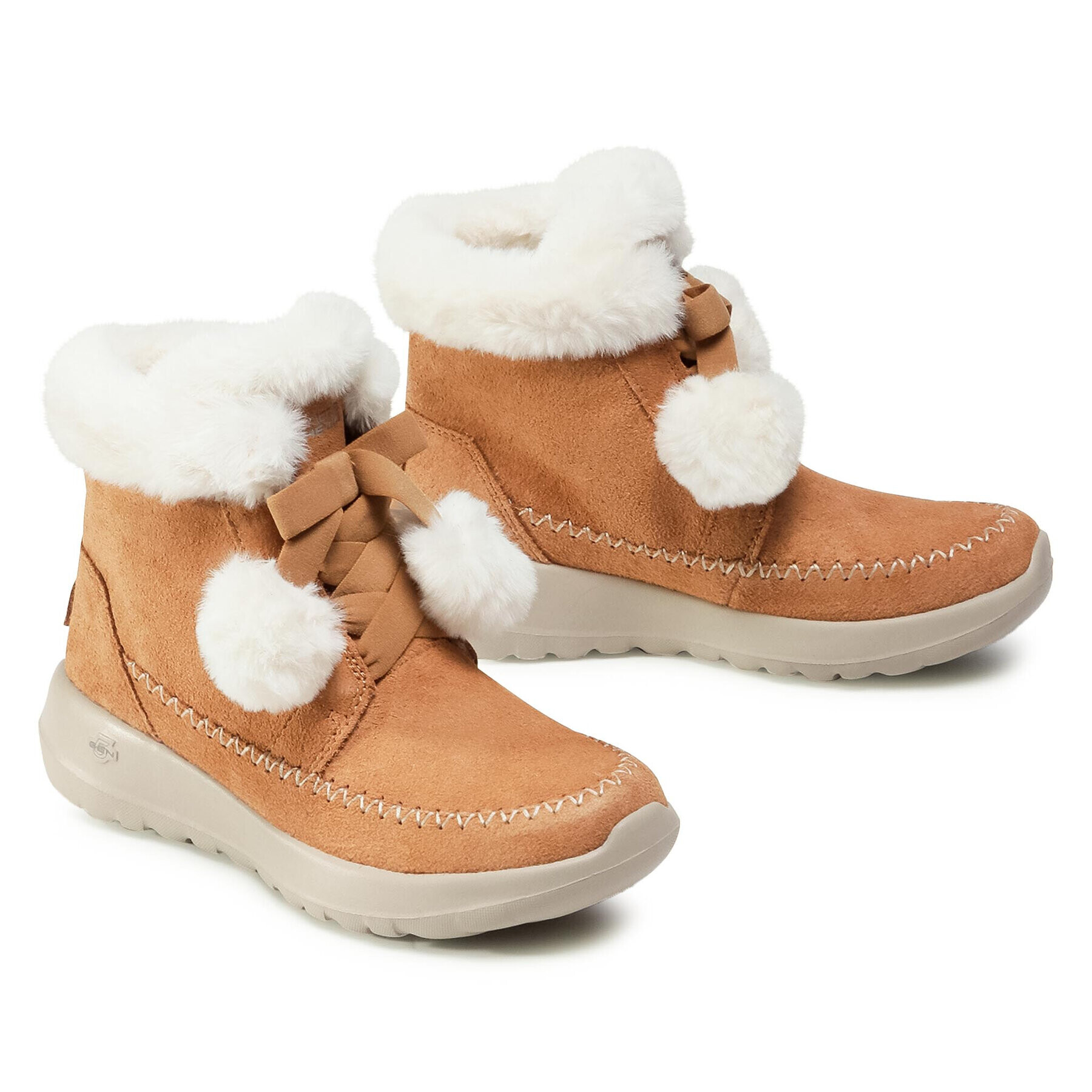 Skechers Боти On The Go Joy 144004/CSNT Кафяв - Pepit.bg