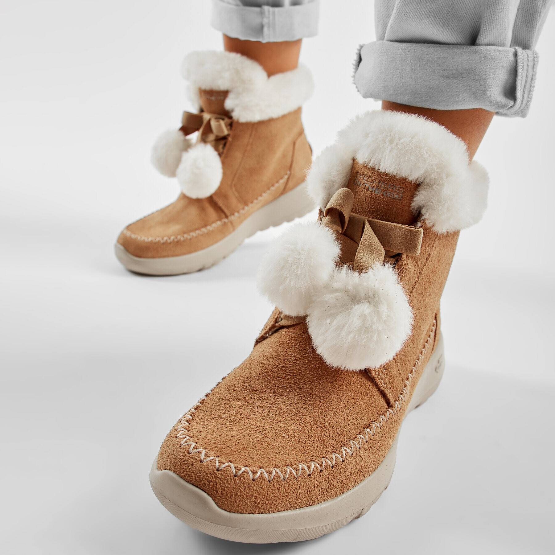 Skechers Боти On The Go Joy 144004/CSNT Кафяв - Pepit.bg