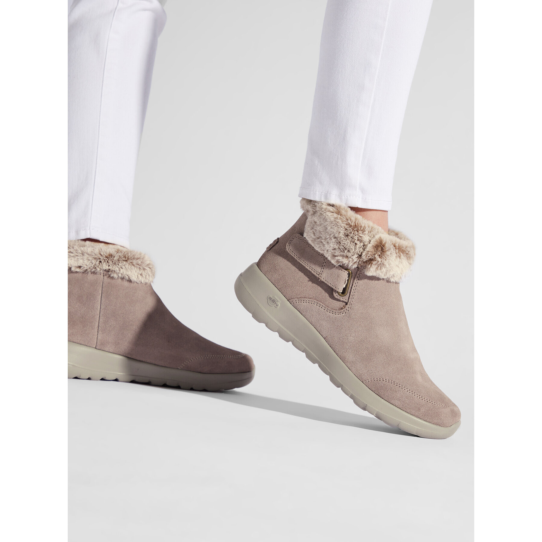 Skechers Боти On-The-Go Joy 144041/DKTP Бежов - Pepit.bg