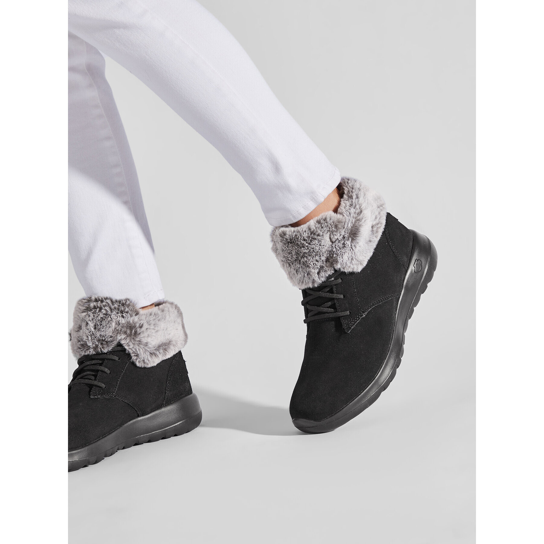 Skechers Боти On The Go Joy 144042/BKGY Черен - Pepit.bg