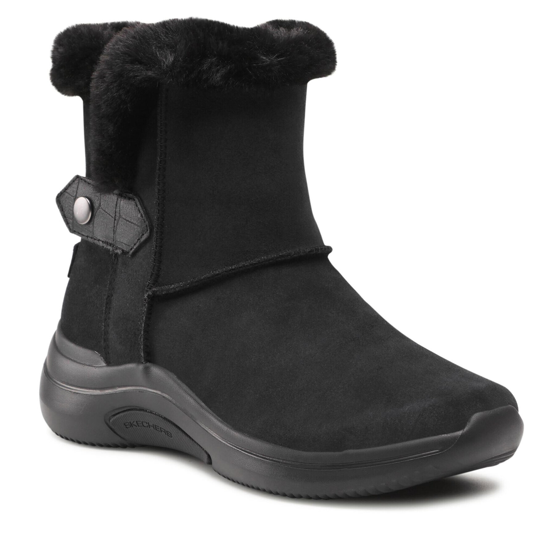 Skechers Боти On The Go Midtown 144252/BBK Черен - Pepit.bg
