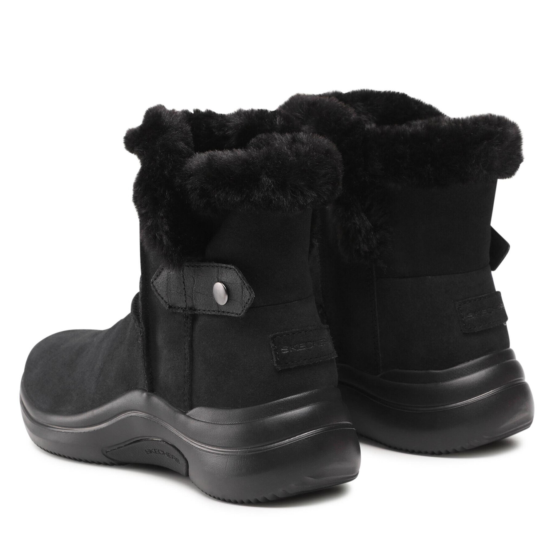 Skechers Боти On The Go Midtown 144252/BBK Черен - Pepit.bg