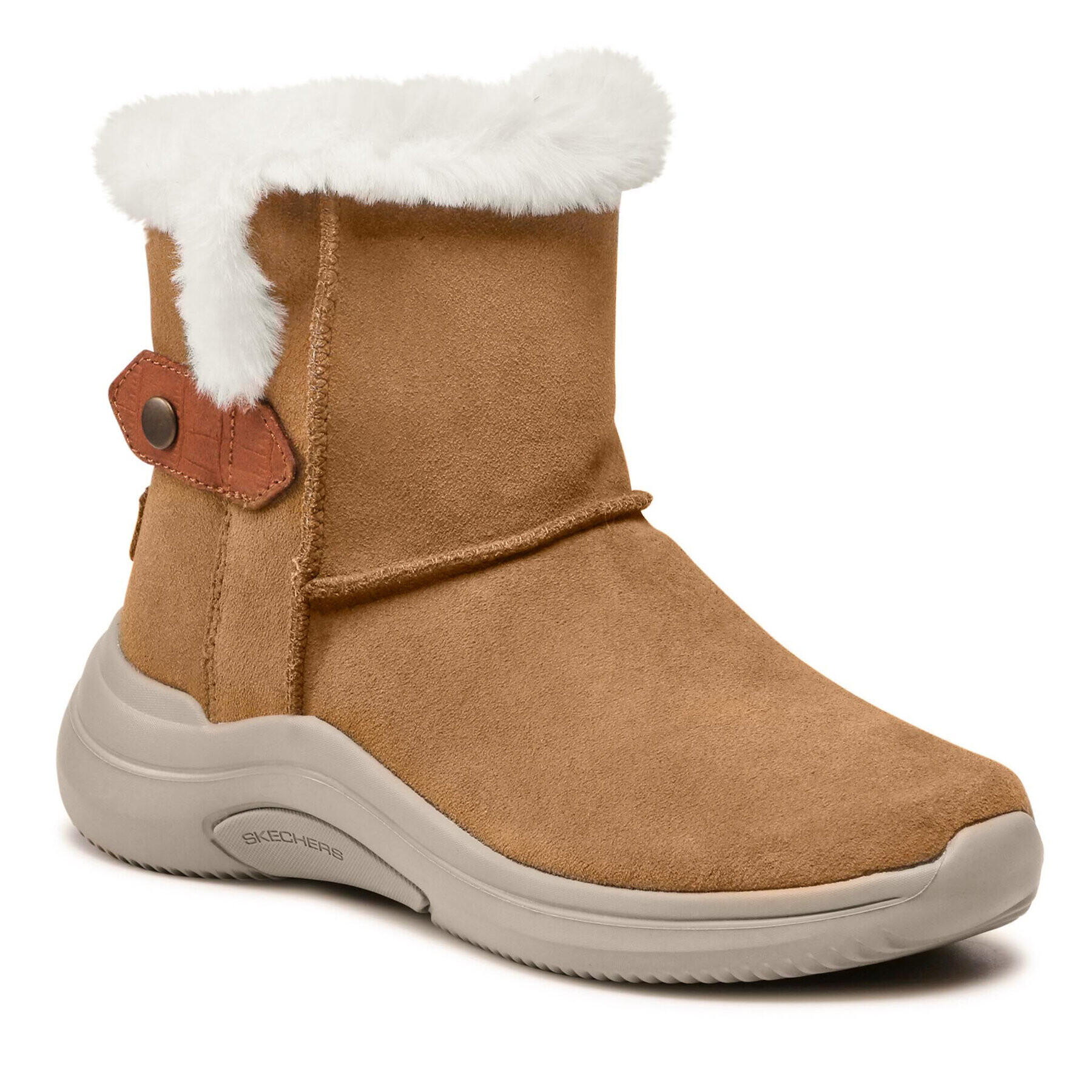 Skechers Боти On The Go Midtown 144252/CSNT Кафяв - Pepit.bg