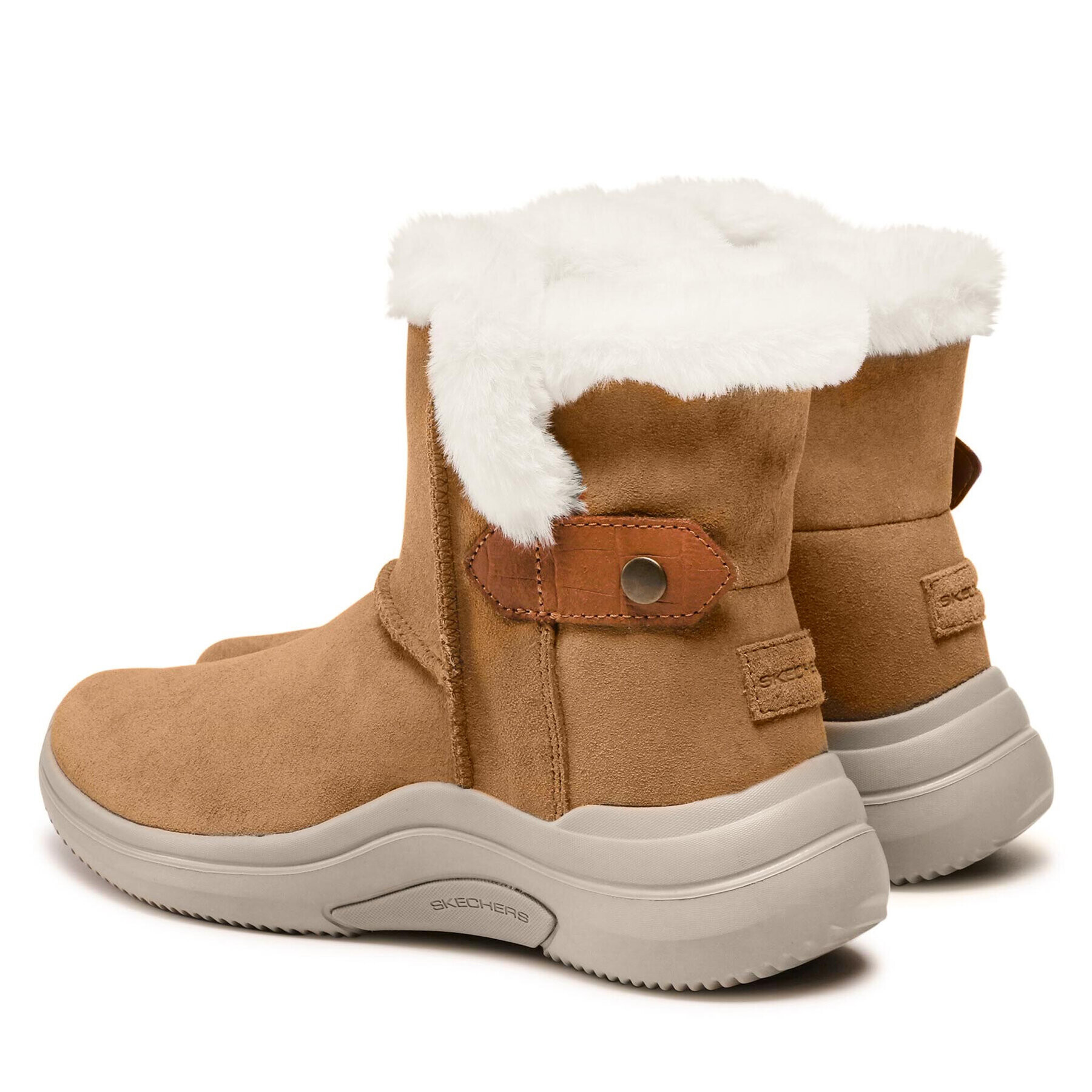 Skechers Боти On The Go Midtown 144252/CSNT Кафяв - Pepit.bg