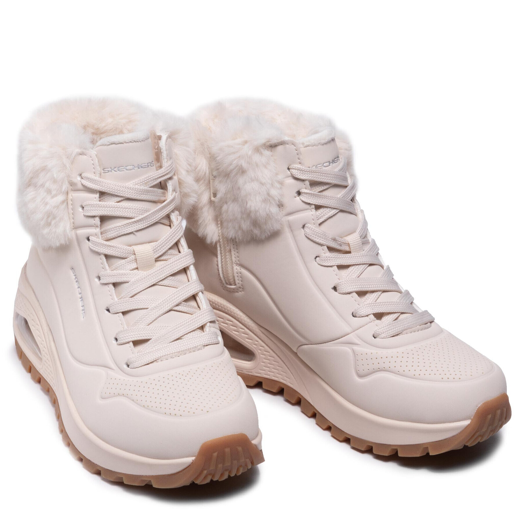 Skechers Боти Uno Fall Air 167274/NAT Бежов - Pepit.bg