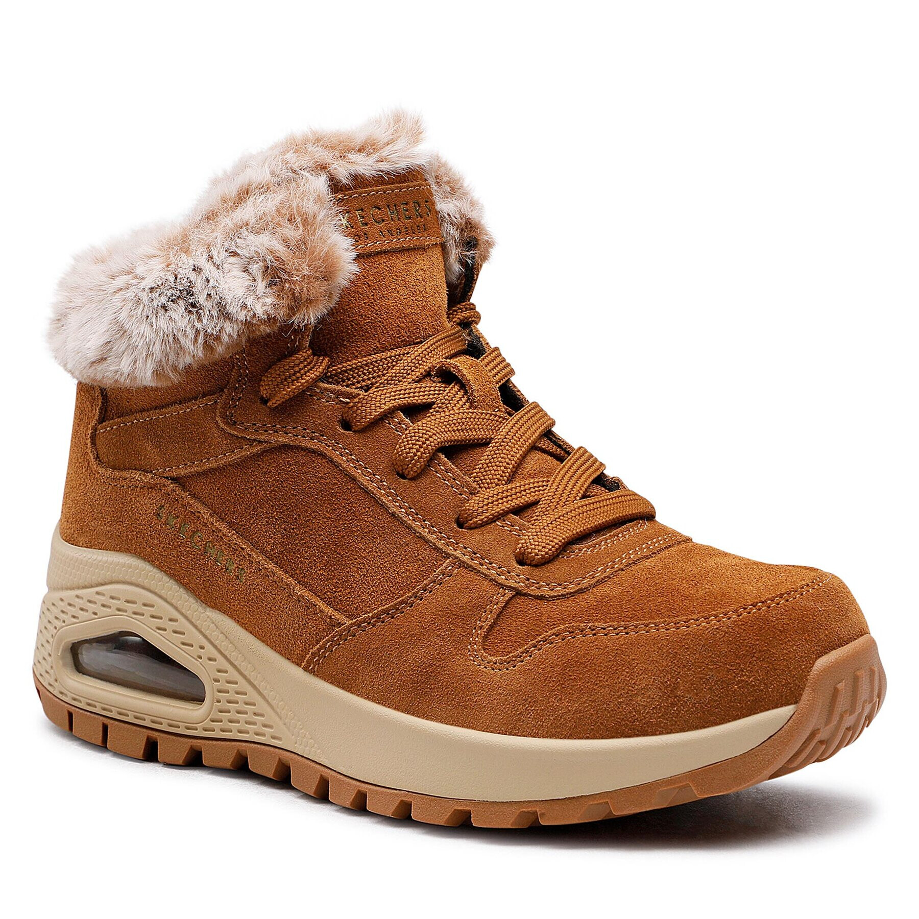 Skechers Боти Uno Wintriness 167433/CSNT Кафяв - Pepit.bg