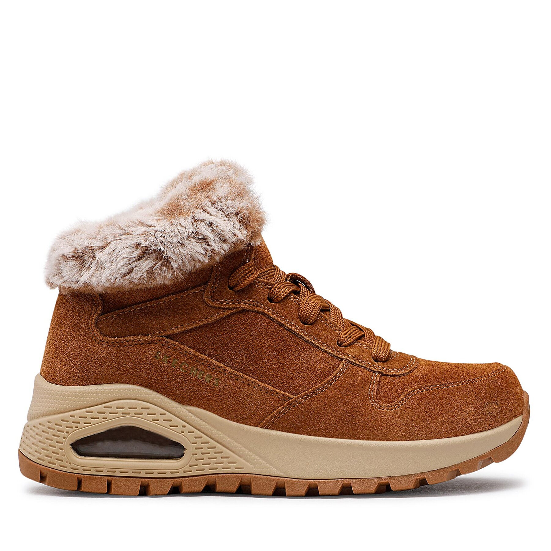 Skechers Боти Uno Wintriness 167433/CSNT Кафяв - Pepit.bg