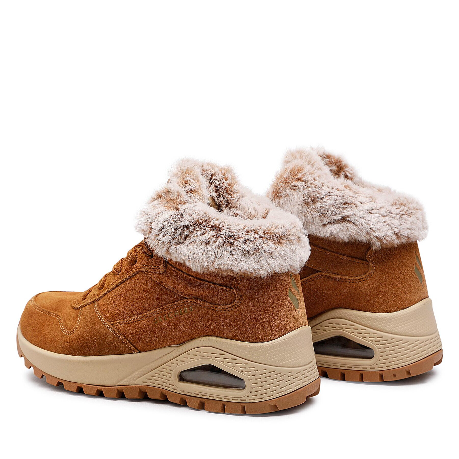 Skechers Боти Uno Wintriness 167433/CSNT Кафяв - Pepit.bg