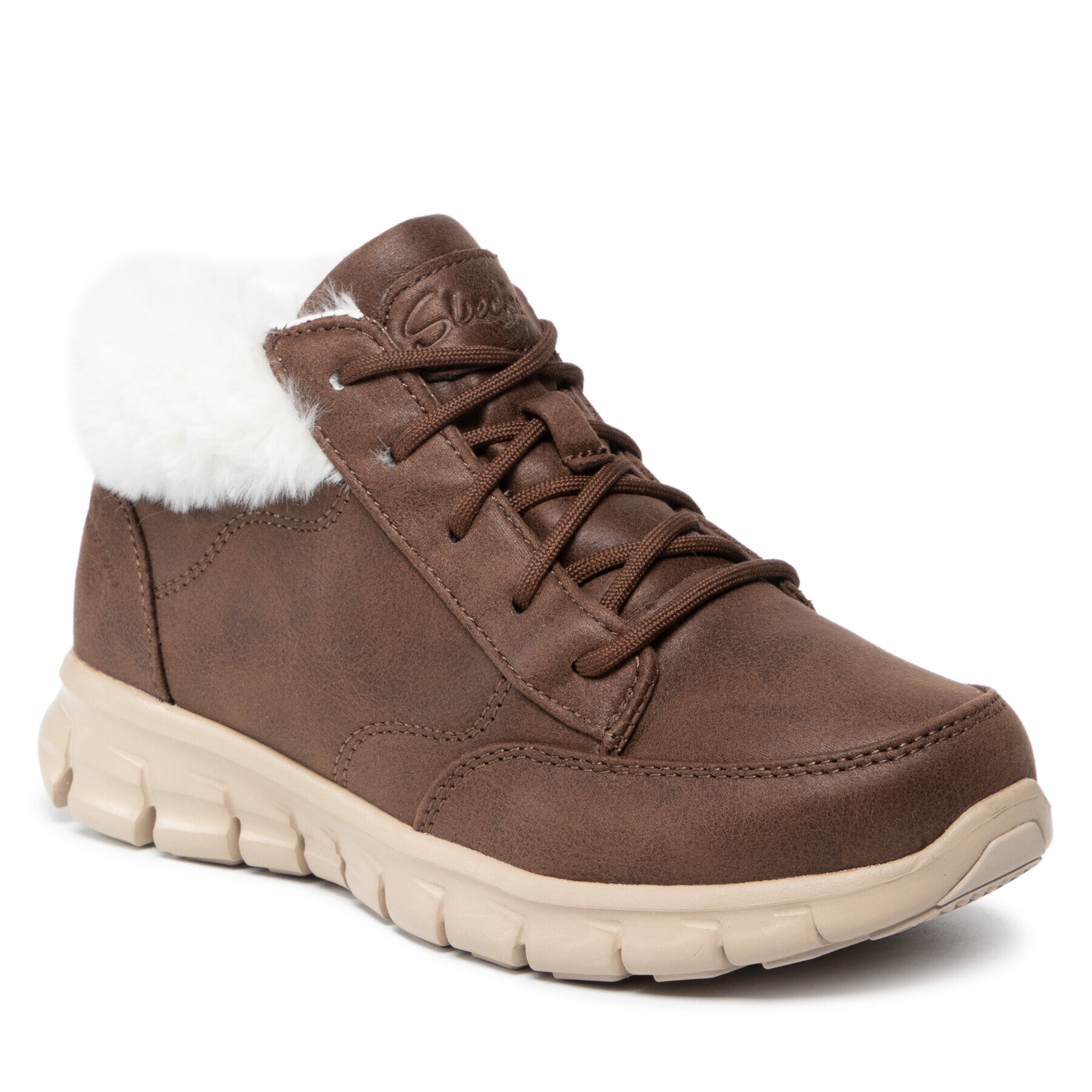 Skechers Боти Warm Seeker 167258/CHOC Кафяв - Pepit.bg