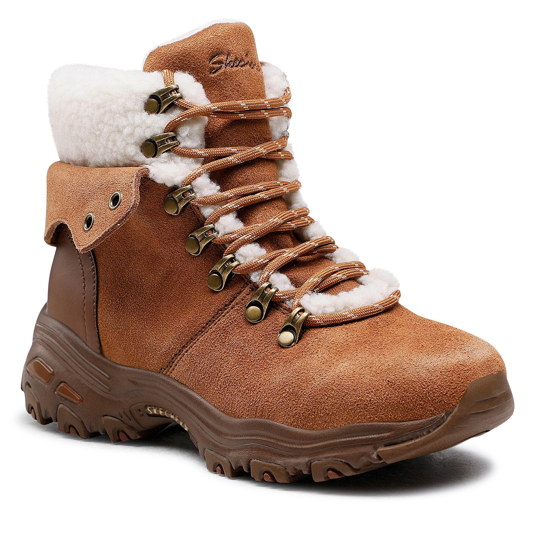 Skechers Боти Winter Bliss 167087/CSNT Кафяв - Pepit.bg