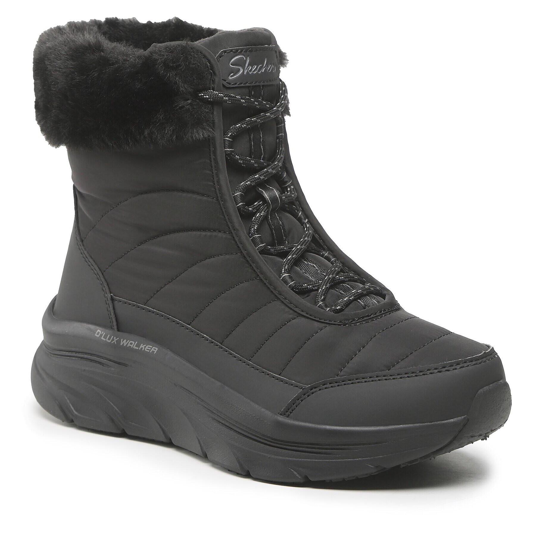 Skechers Боти Winter Solstice 167388/BBK Черен - Pepit.bg