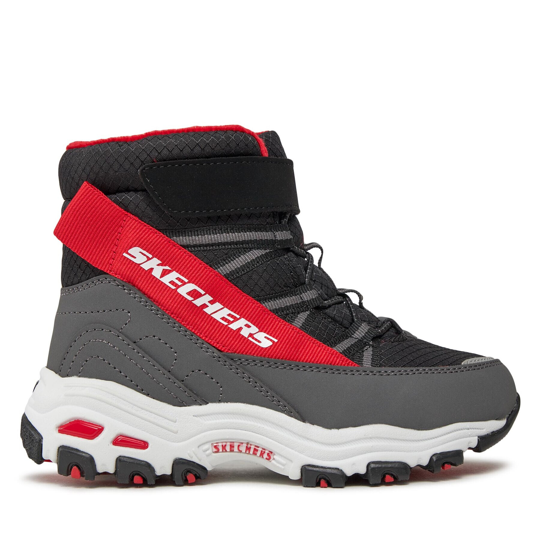 Skechers Ботуши D'Lites 660092L/BKRD Черен - Pepit.bg