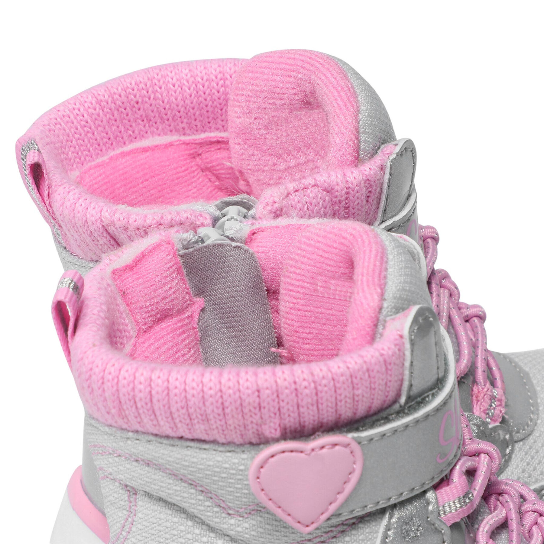 Skechers Ботуши Heart Chaser 20287N/GYPK Сив - Pepit.bg