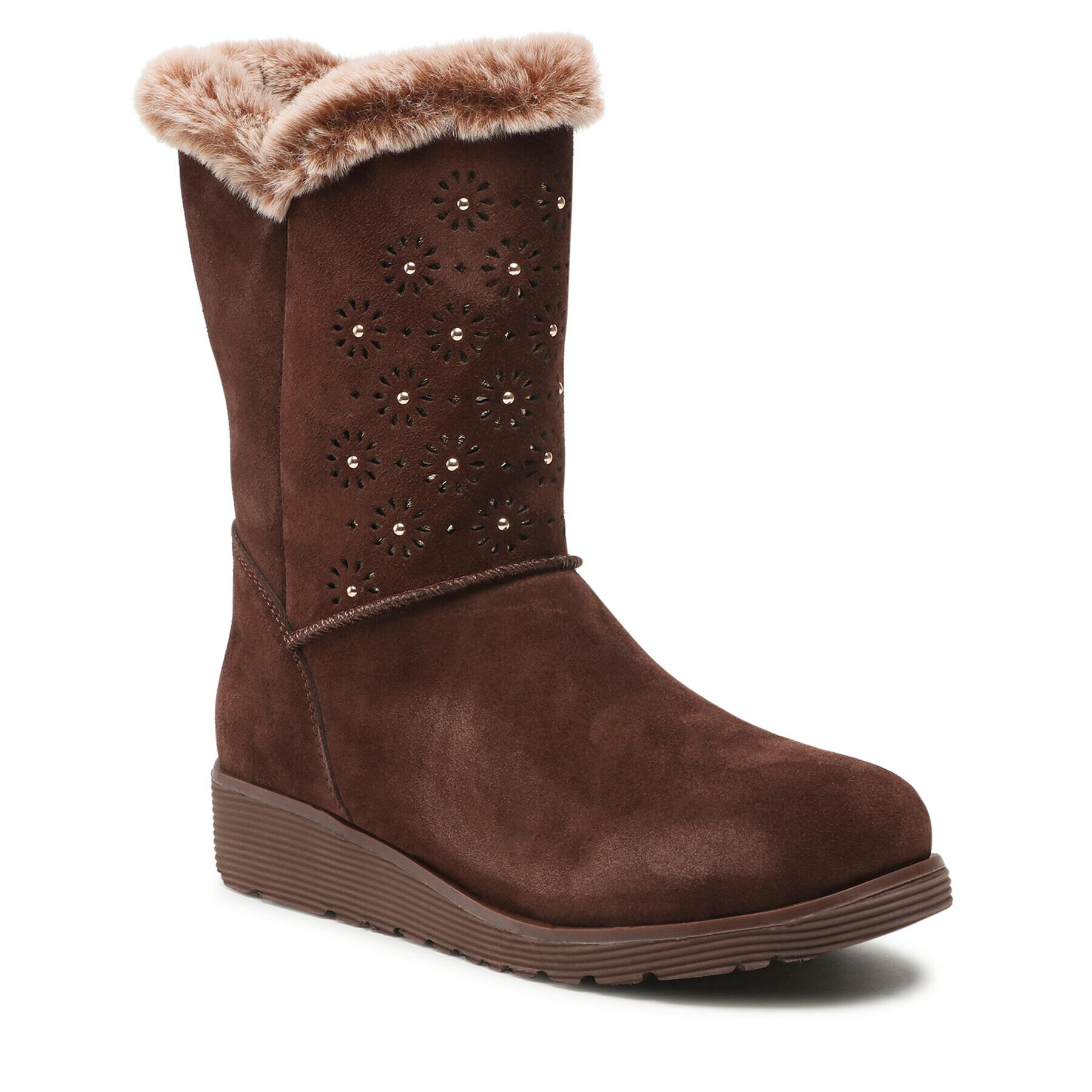 Skechers Ботуши Lovely Stud 167115/BRN Кафяв - Pepit.bg