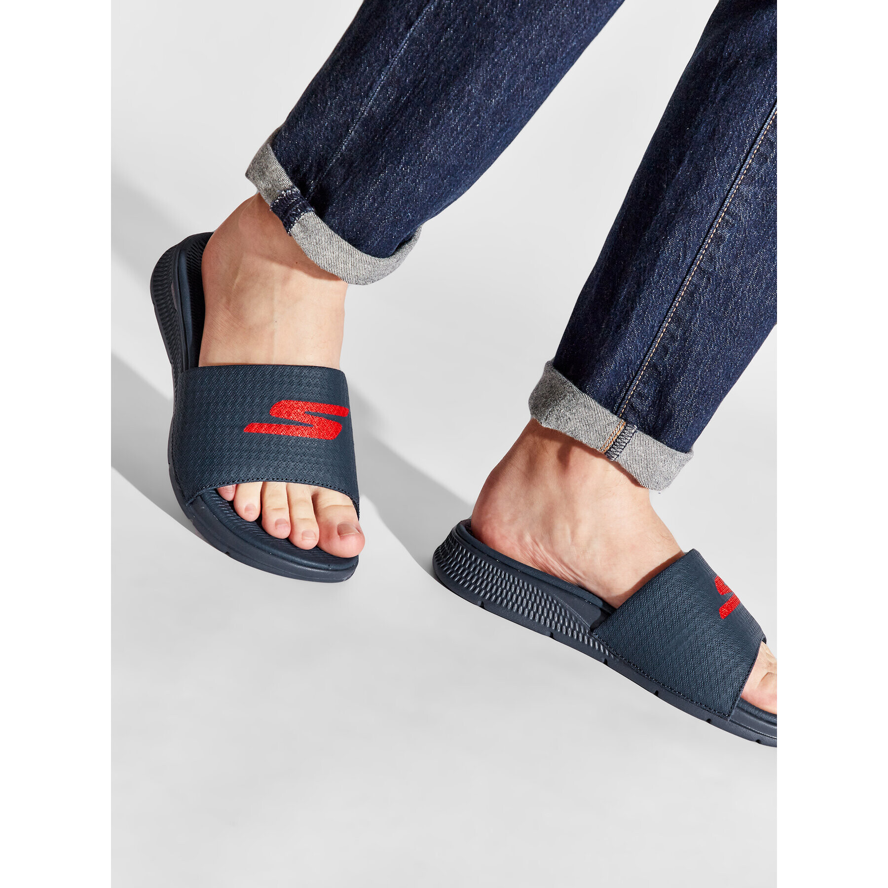 Skechers Чехли Go Consistent Sandal 229032/NVRD Тъмносин - Pepit.bg