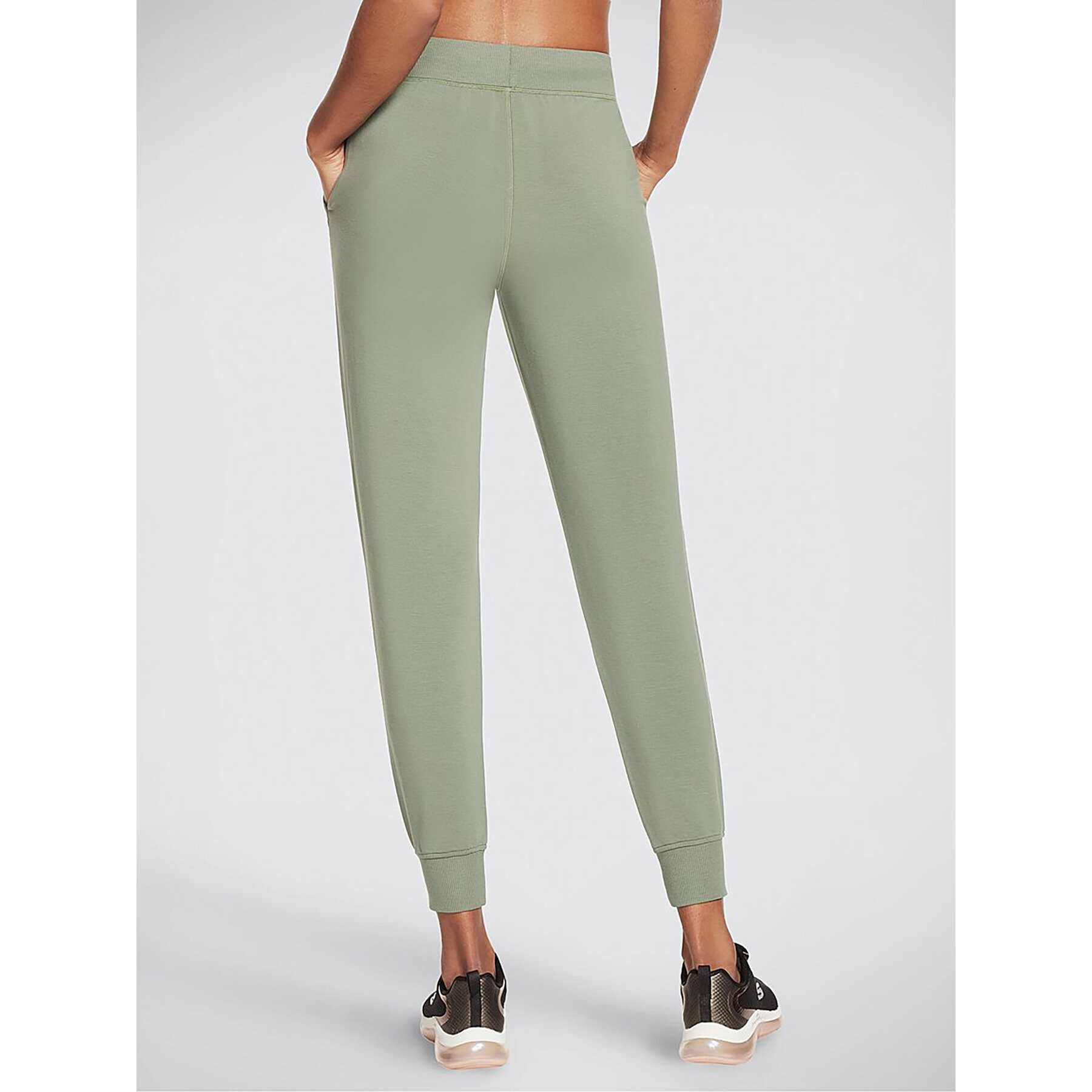 Skechers Долнище анцуг Skechluxe Restful Jogger W03PT49 Зелен Regular Fit - Pepit.bg
