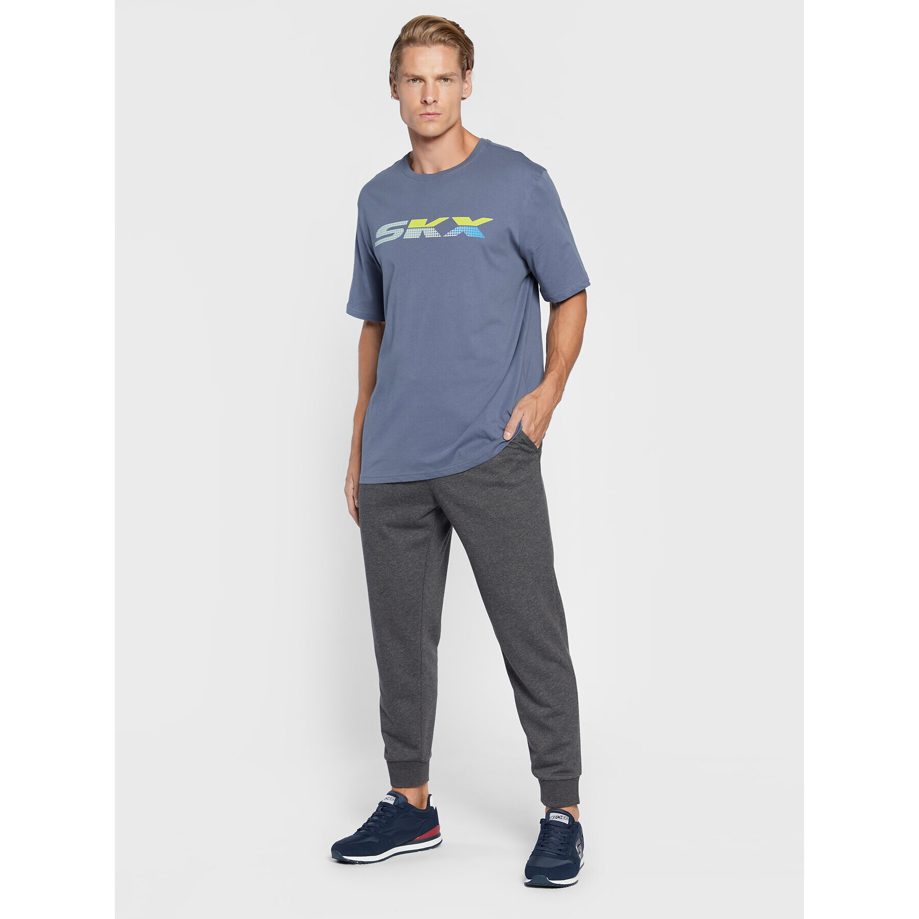 Skechers Долнище анцуг Expedition M1PT57 Сив Regular Fit - Pepit.bg