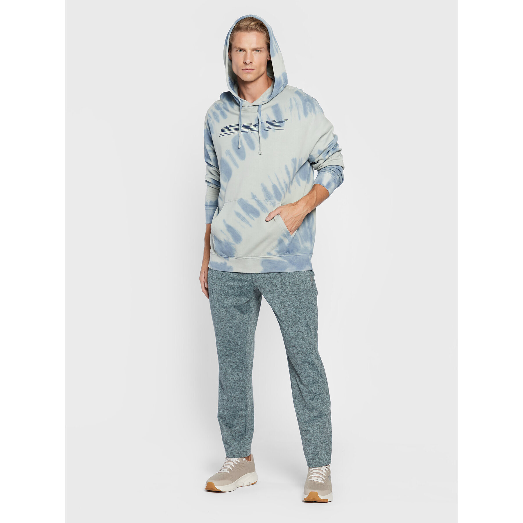 Skechers Долнище анцуг Ultra Go M1PT77 Син Tapered Fit - Pepit.bg