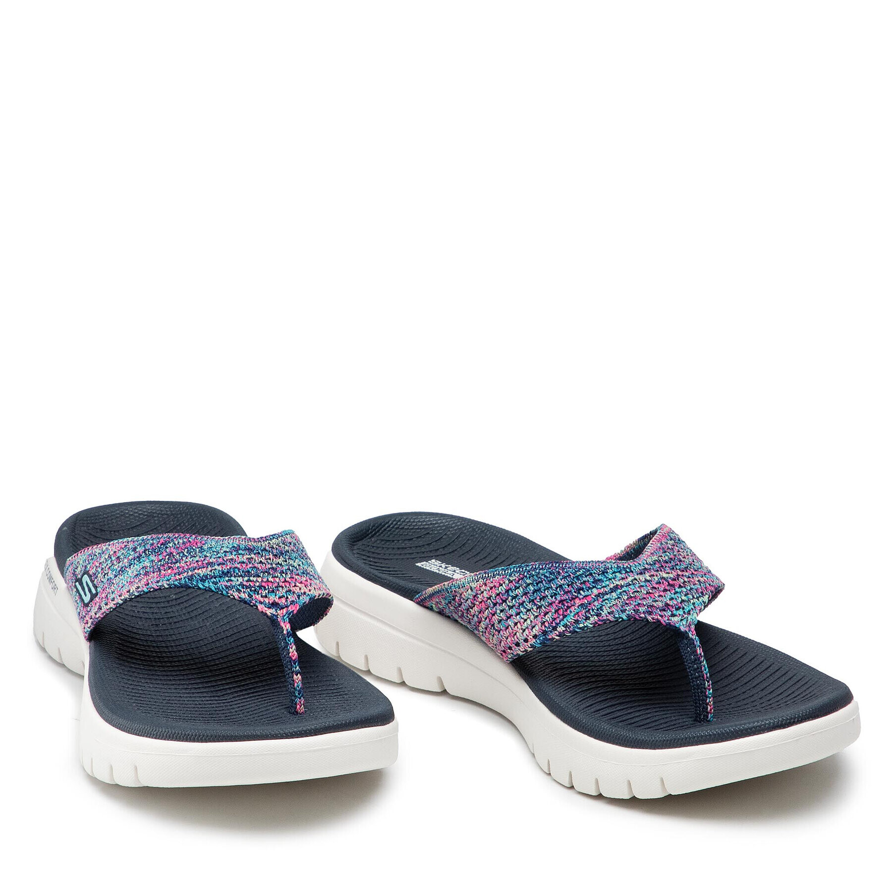 Skechers Джапанки Accent 140284/NVMT Цветен - Pepit.bg