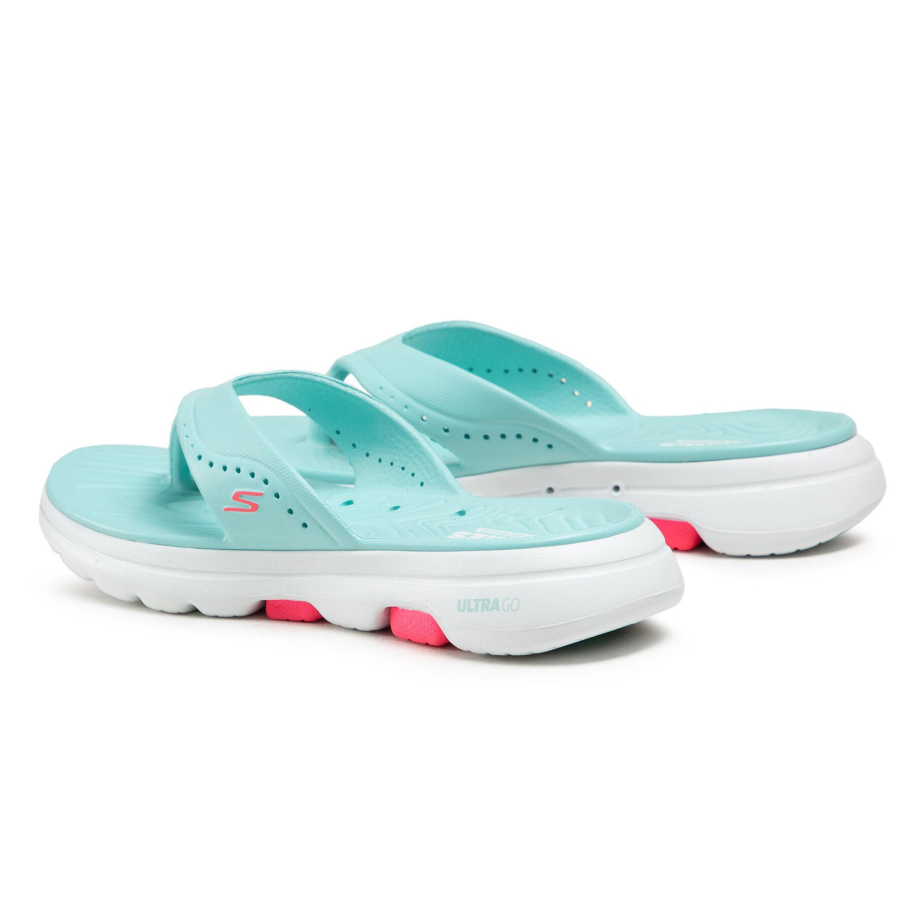 Skechers Джапанки Bali 111100/AQUA Син - Pepit.bg