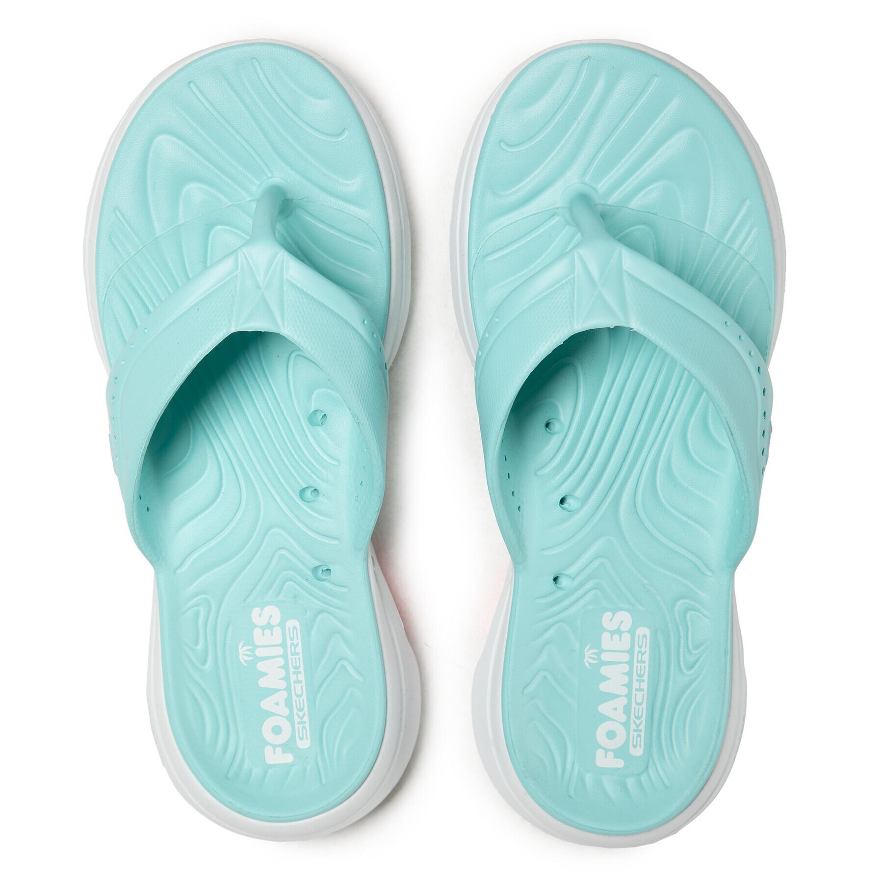 Skechers Джапанки Bali 111100/AQUA Син - Pepit.bg