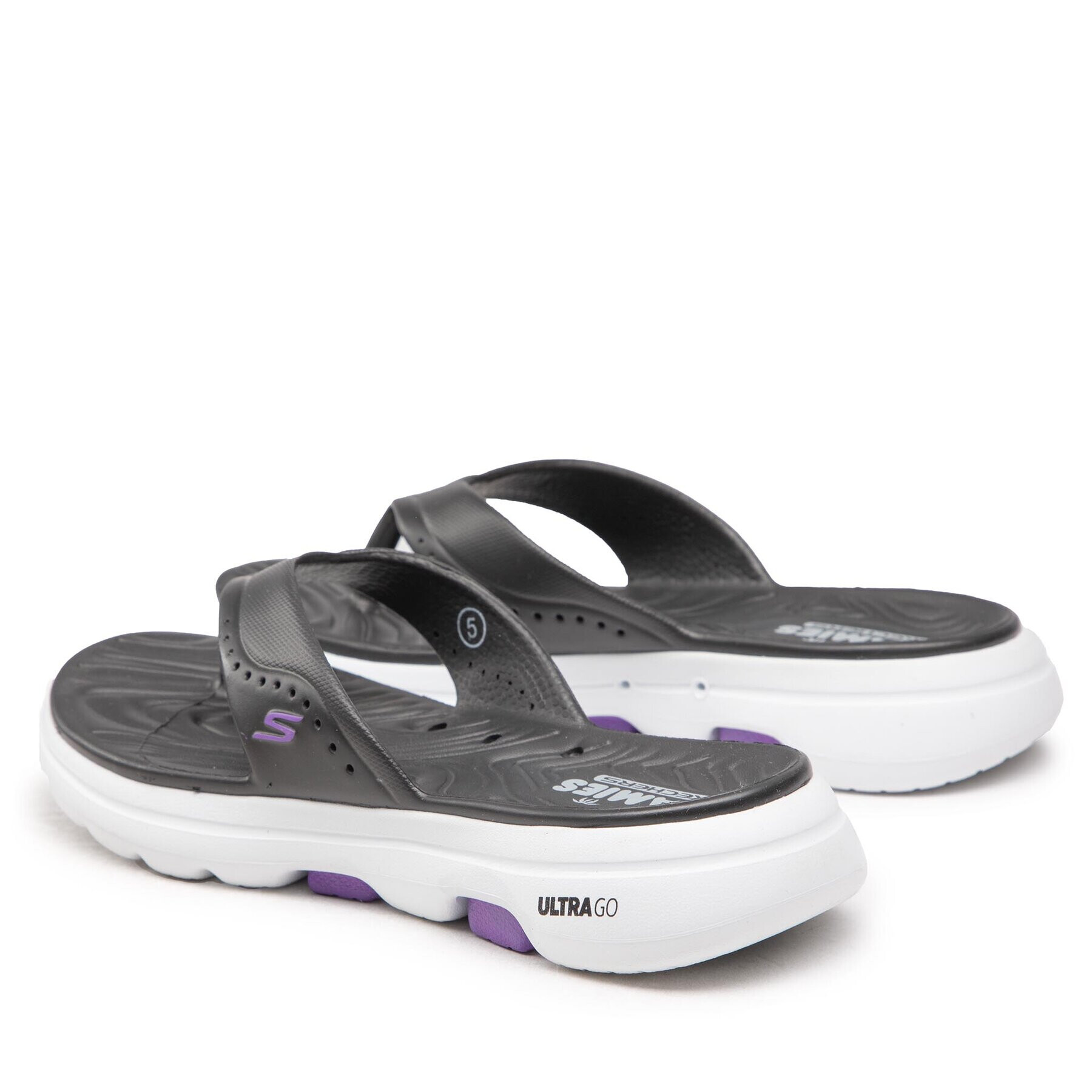 Skechers Джапанки Bali 111100/BKW Черен - Pepit.bg
