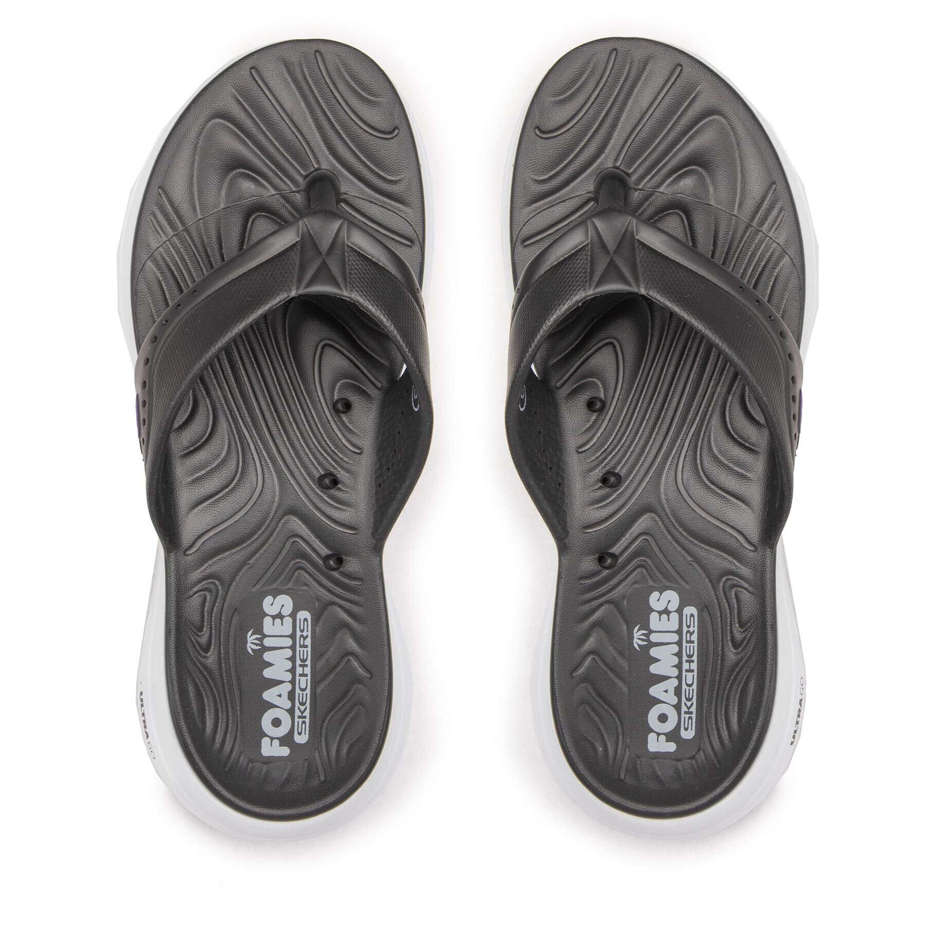 Skechers Джапанки Bali 111100/BKW Черен - Pepit.bg