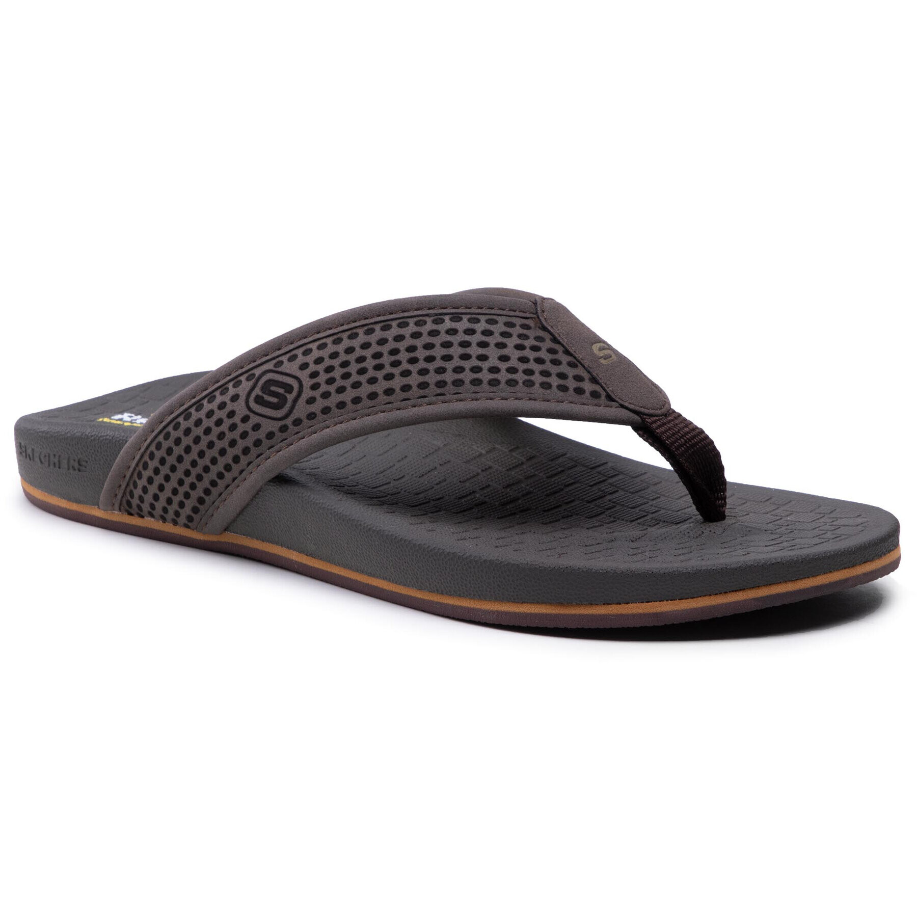 Skechers Джапанки Emiro 65093/DKBR Кафяв - Pepit.bg