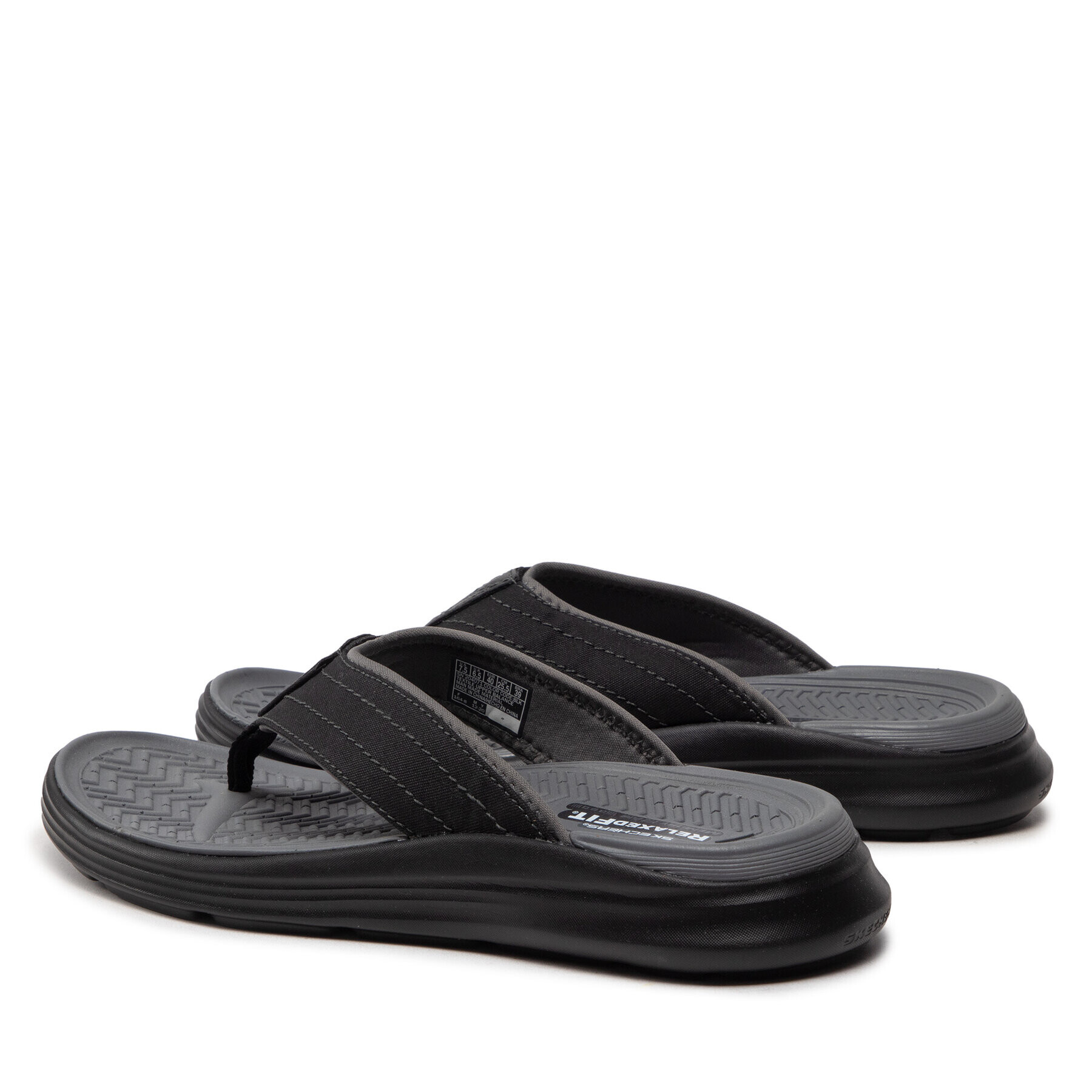 Skechers Джапанки Reyon 204071/BLK Черен - Pepit.bg