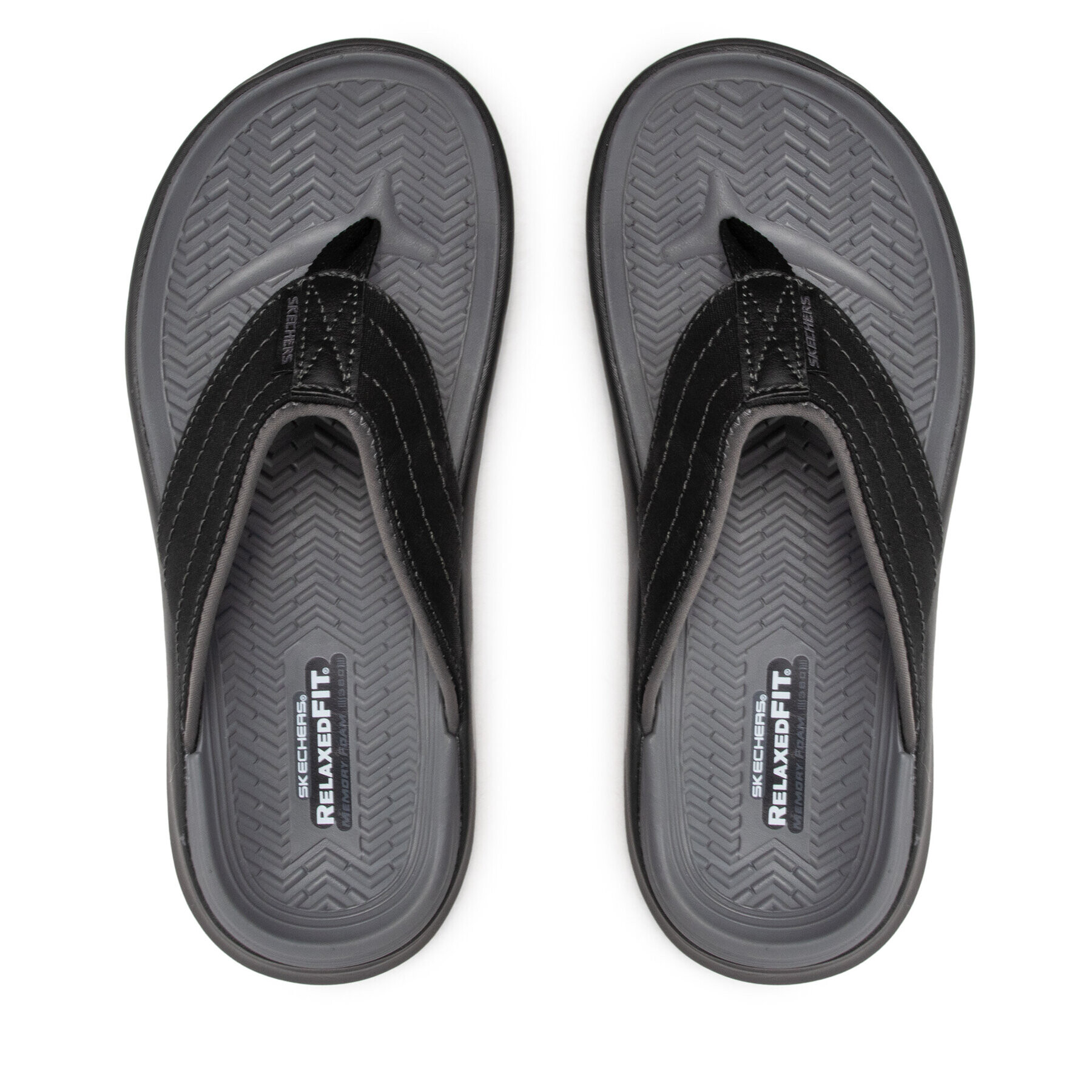 Skechers Джапанки Reyon 204071/BLK Черен - Pepit.bg