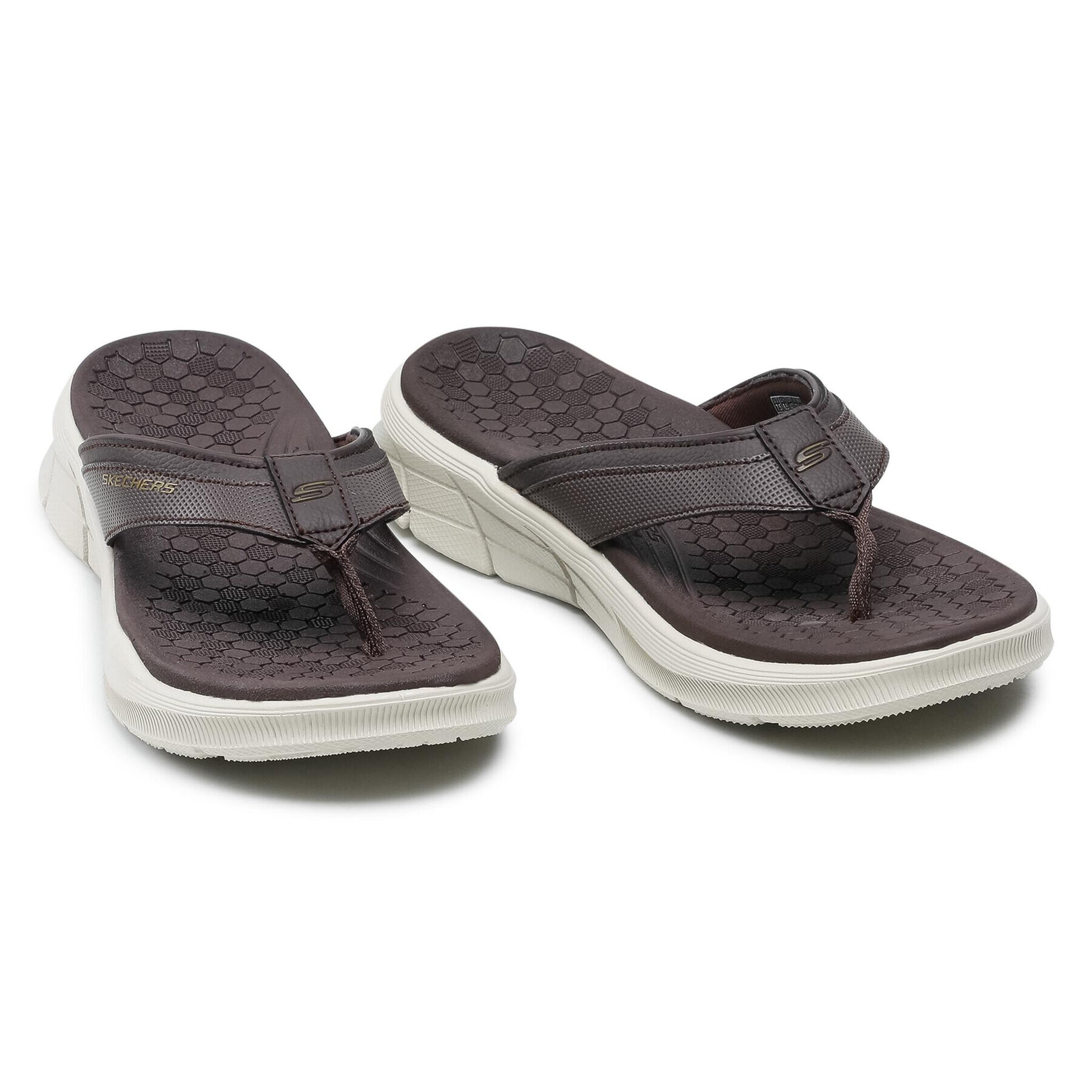 Skechers Джапанки Serasa 237049/BRN Кафяв - Pepit.bg