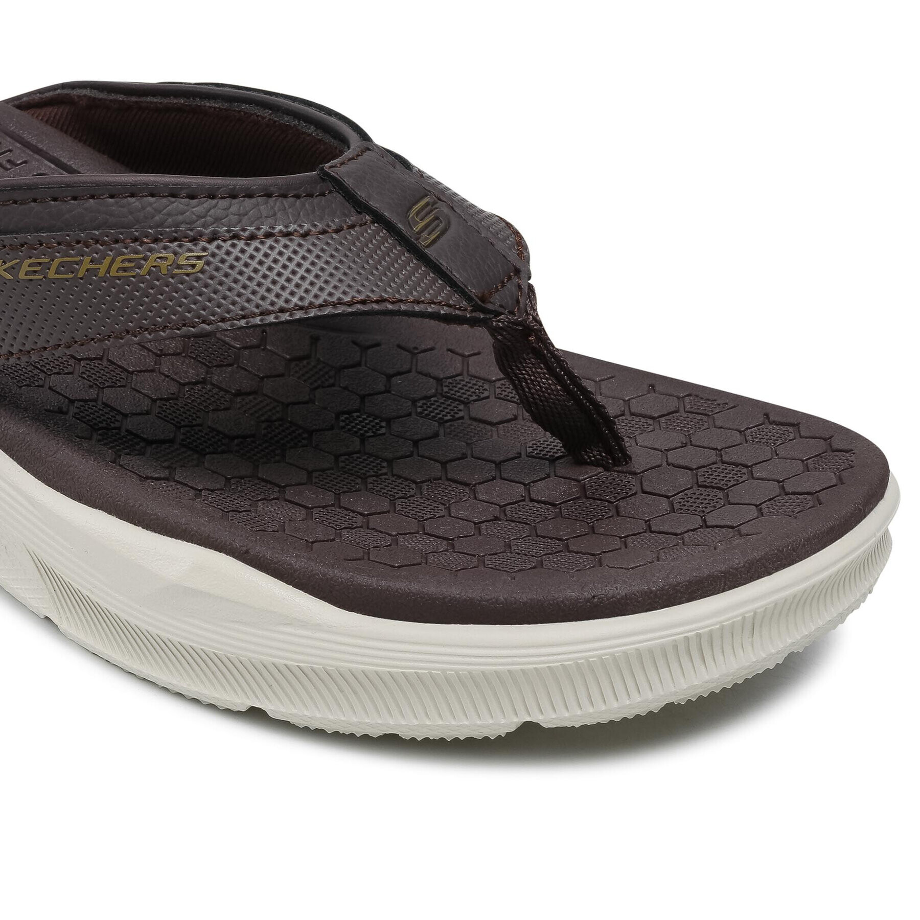 Skechers Джапанки Serasa 237049/BRN Кафяв - Pepit.bg