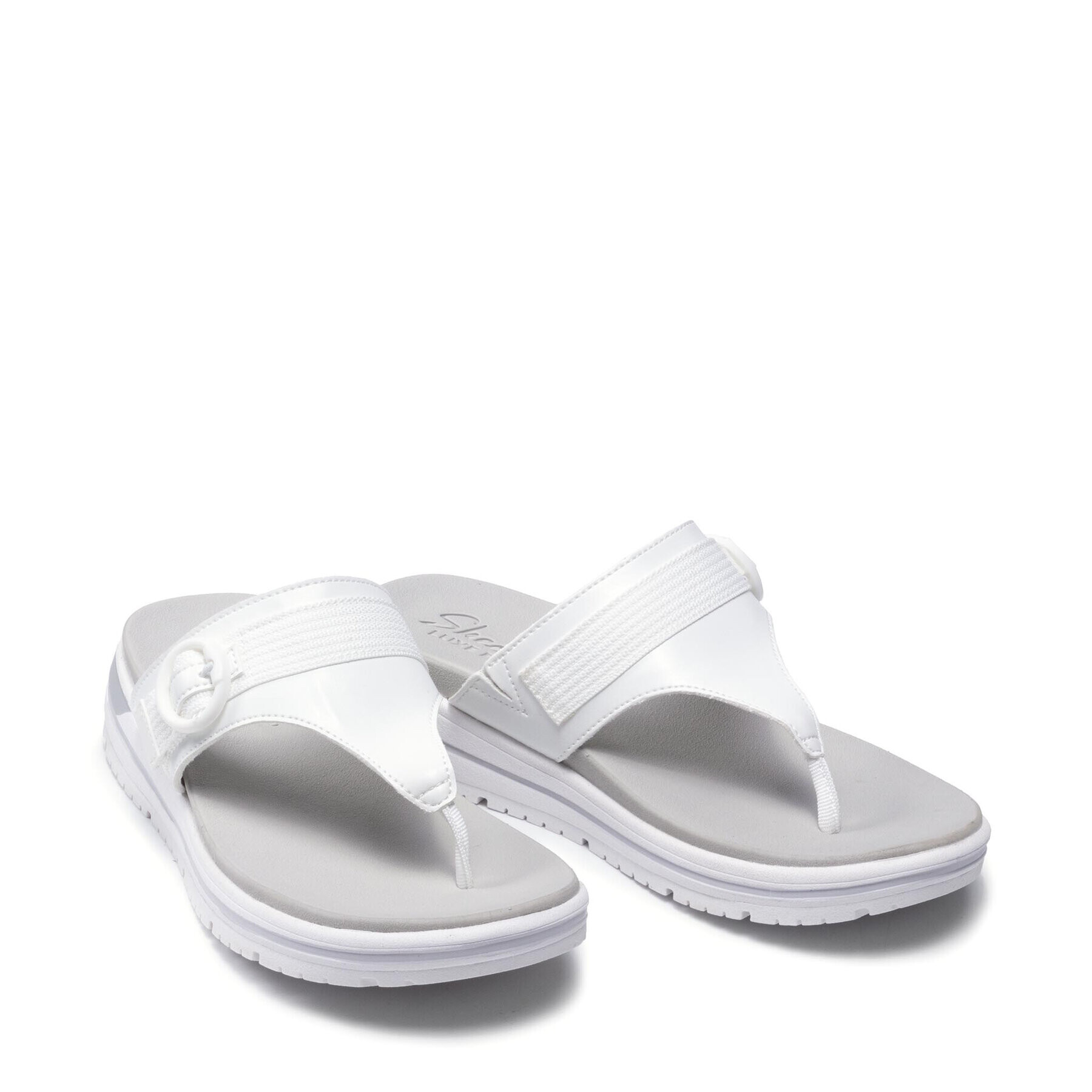 Skechers Джапанки Smooth Cruise 163201/WHT Бял - Pepit.bg