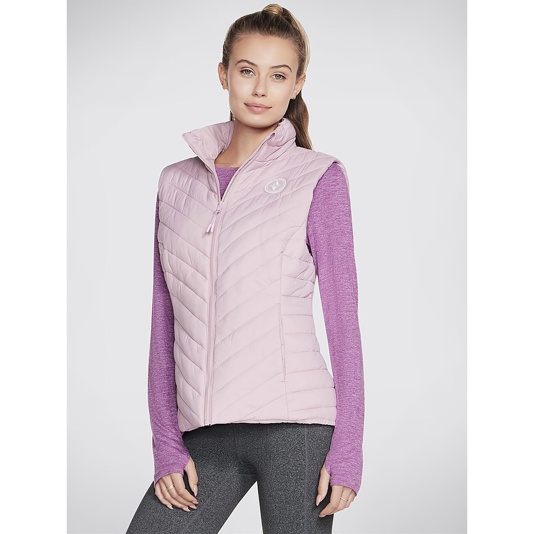 Skechers Елек Goshield Everyday Vest JA7 Розов Regular Fit - Pepit.bg