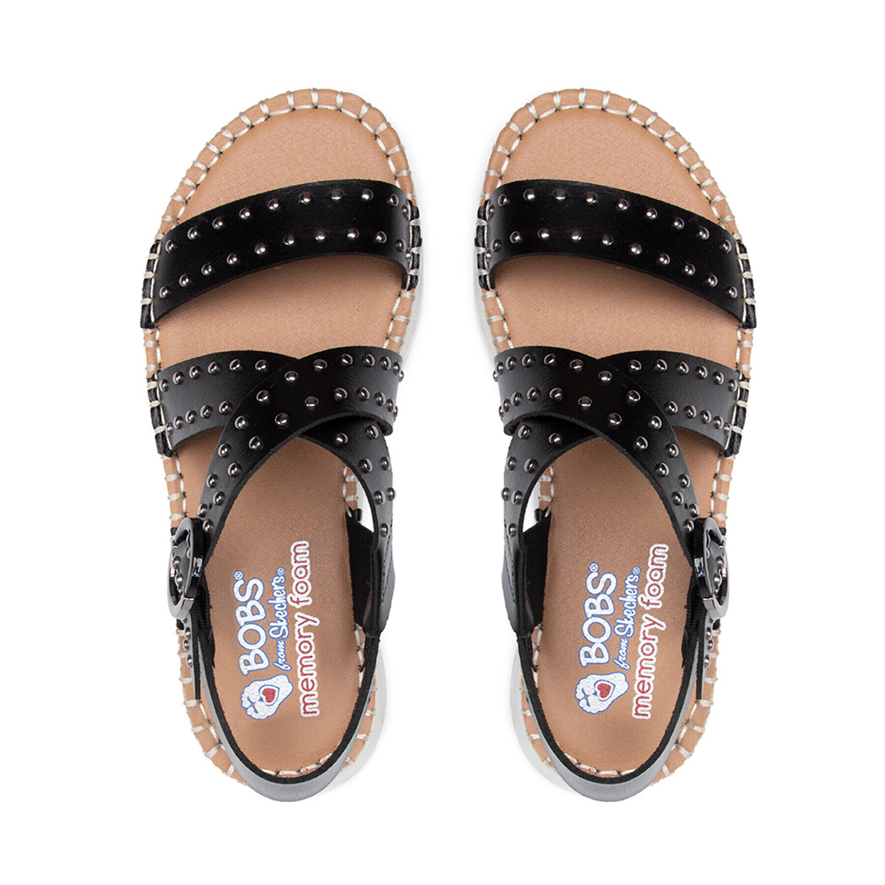 Skechers Еспадрили BOBS Island Crush 113725/BLK Черен - Pepit.bg