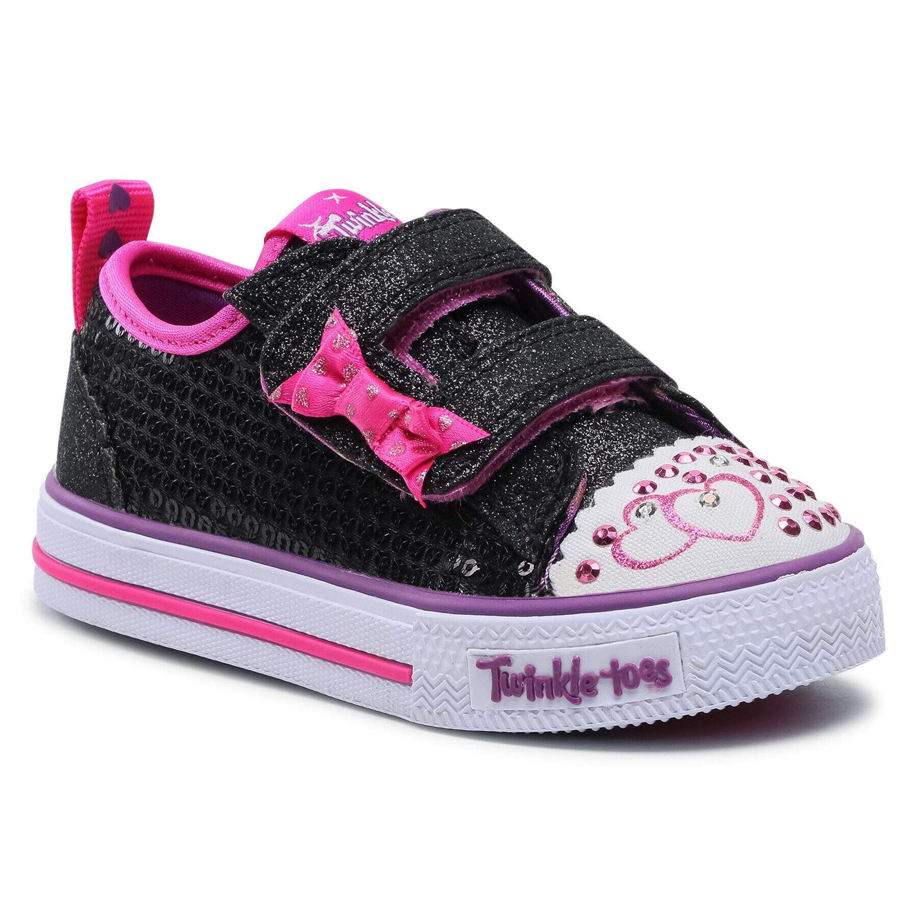 Skechers Гуменки Itsy Bitsy 10764N/BKHP Черен - Pepit.bg