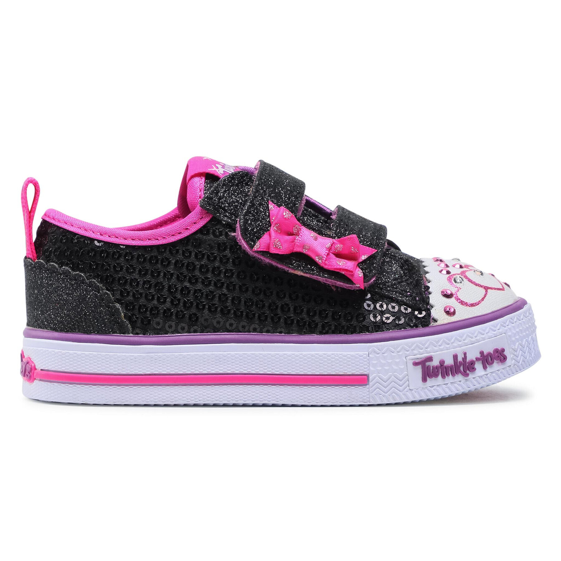 Skechers Гуменки Itsy Bitsy 10764N/BKHP Черен - Pepit.bg
