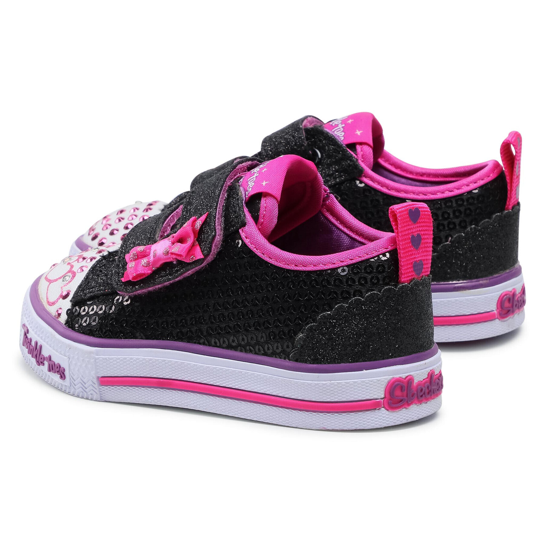 Skechers Гуменки Itsy Bitsy 10764N/BKHP Черен - Pepit.bg